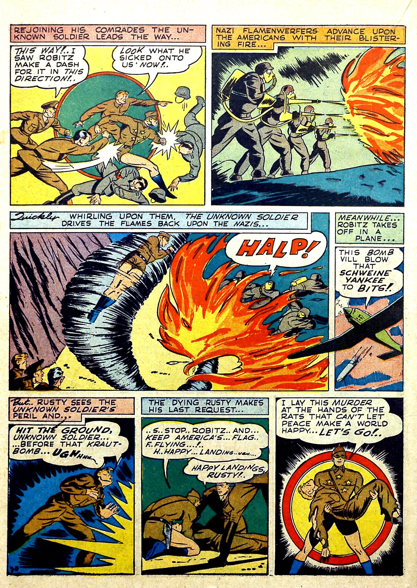 Read online Our Flag Comics comic -  Issue #4 - 32