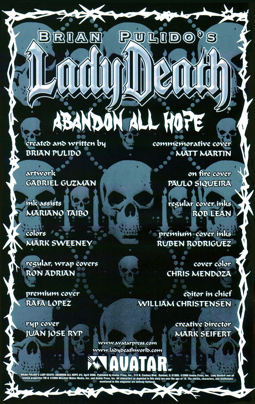 Read online Brian Pulido's Lady Death: Abandon All Hope comic -  Issue #4 - 7