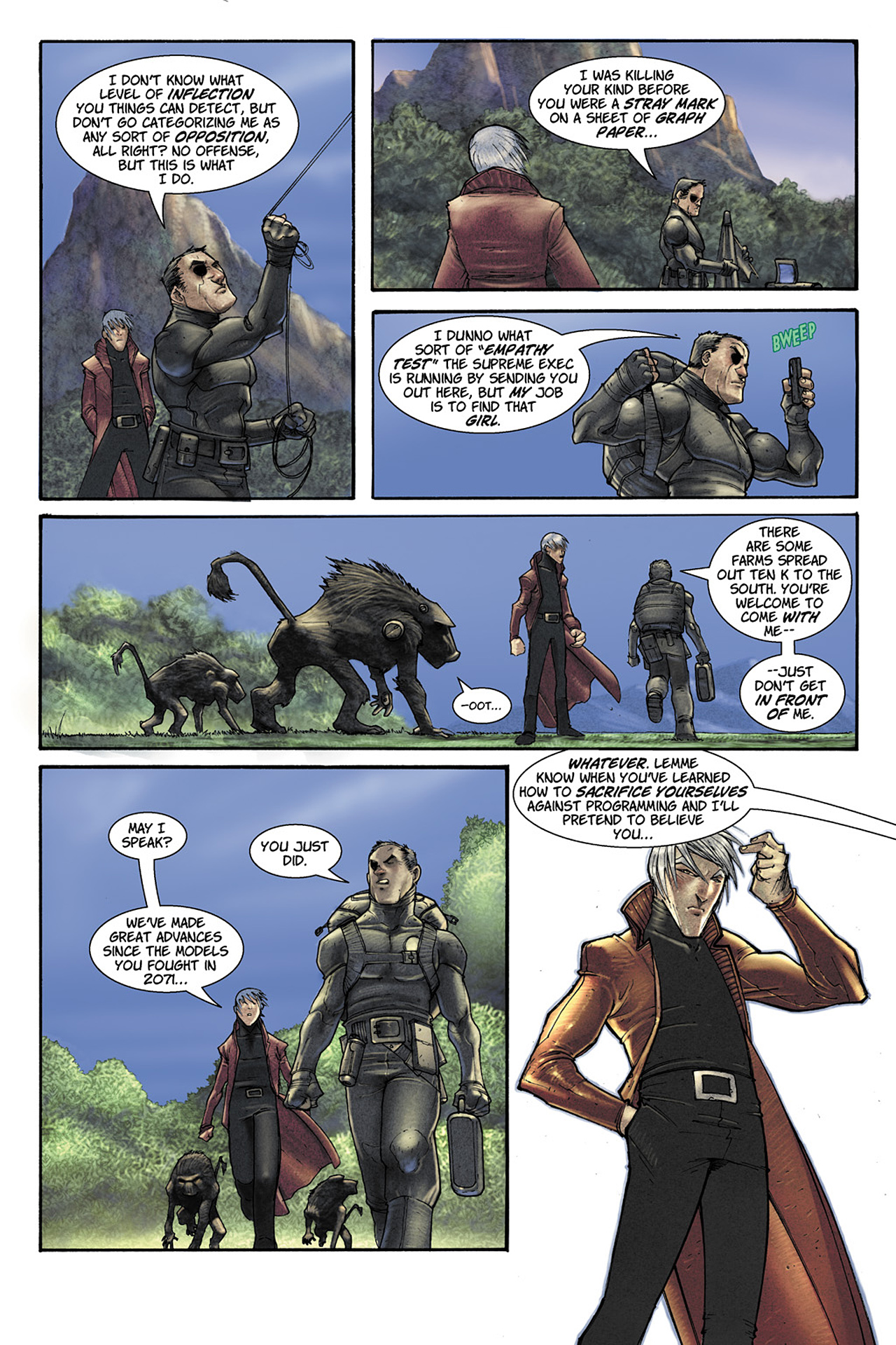 Read online Lone Wolf 2100 comic -  Issue # TPB 1 - 52