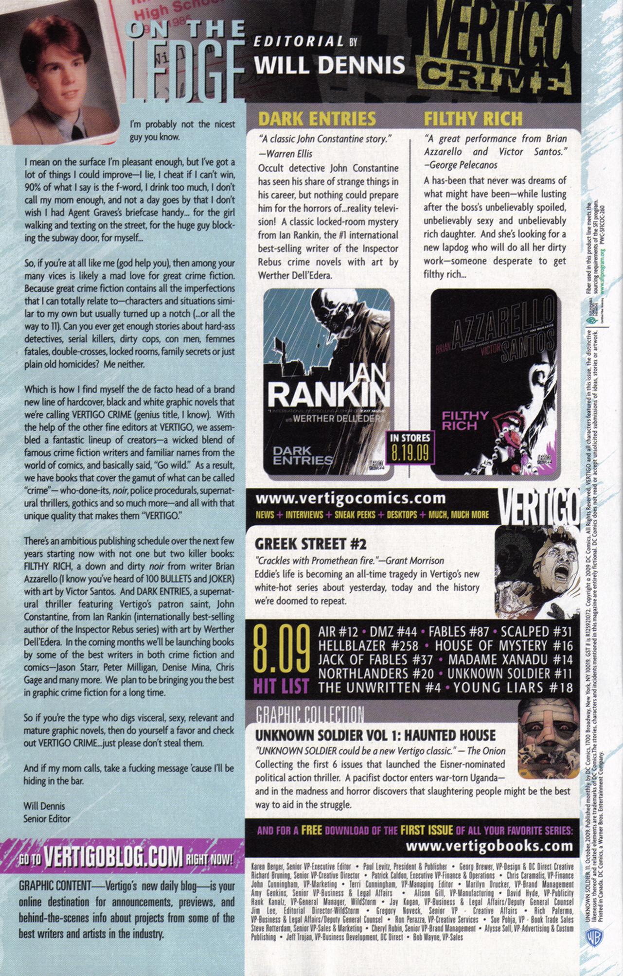 Read online Unknown Soldier (2008) comic -  Issue #11 - 22