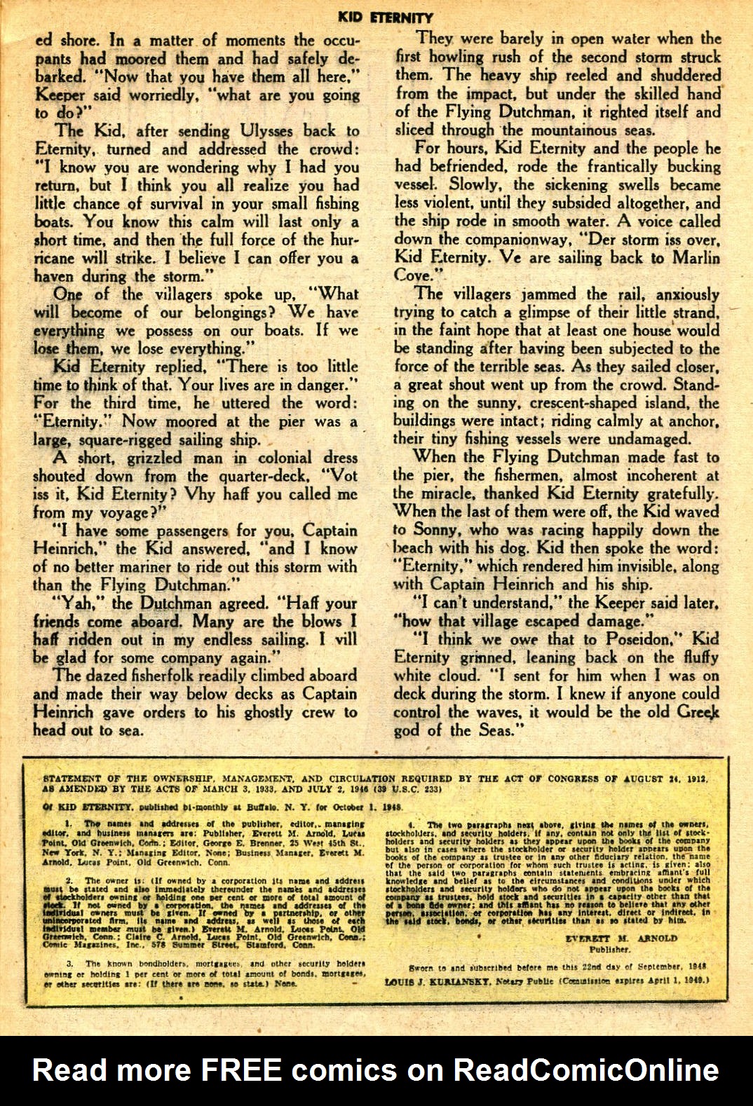 Read online Kid Eternity (1946) comic -  Issue #14 - 35