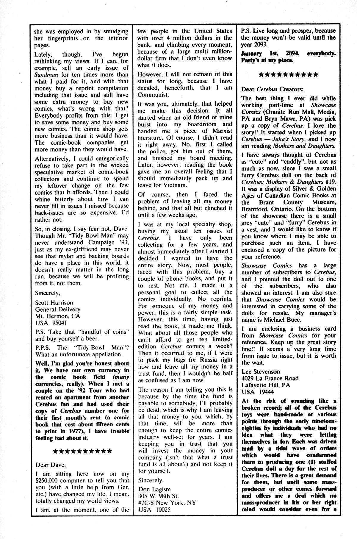Read online Cerebus comic -  Issue #174 - 28