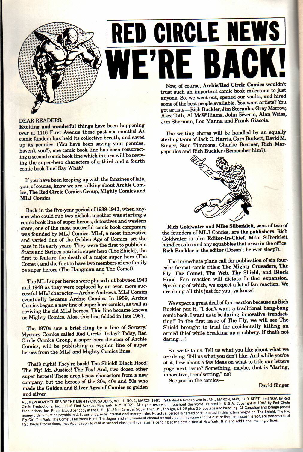 Read online The All New Adventures of the Mighty Crusaders comic -  Issue #1 - 2