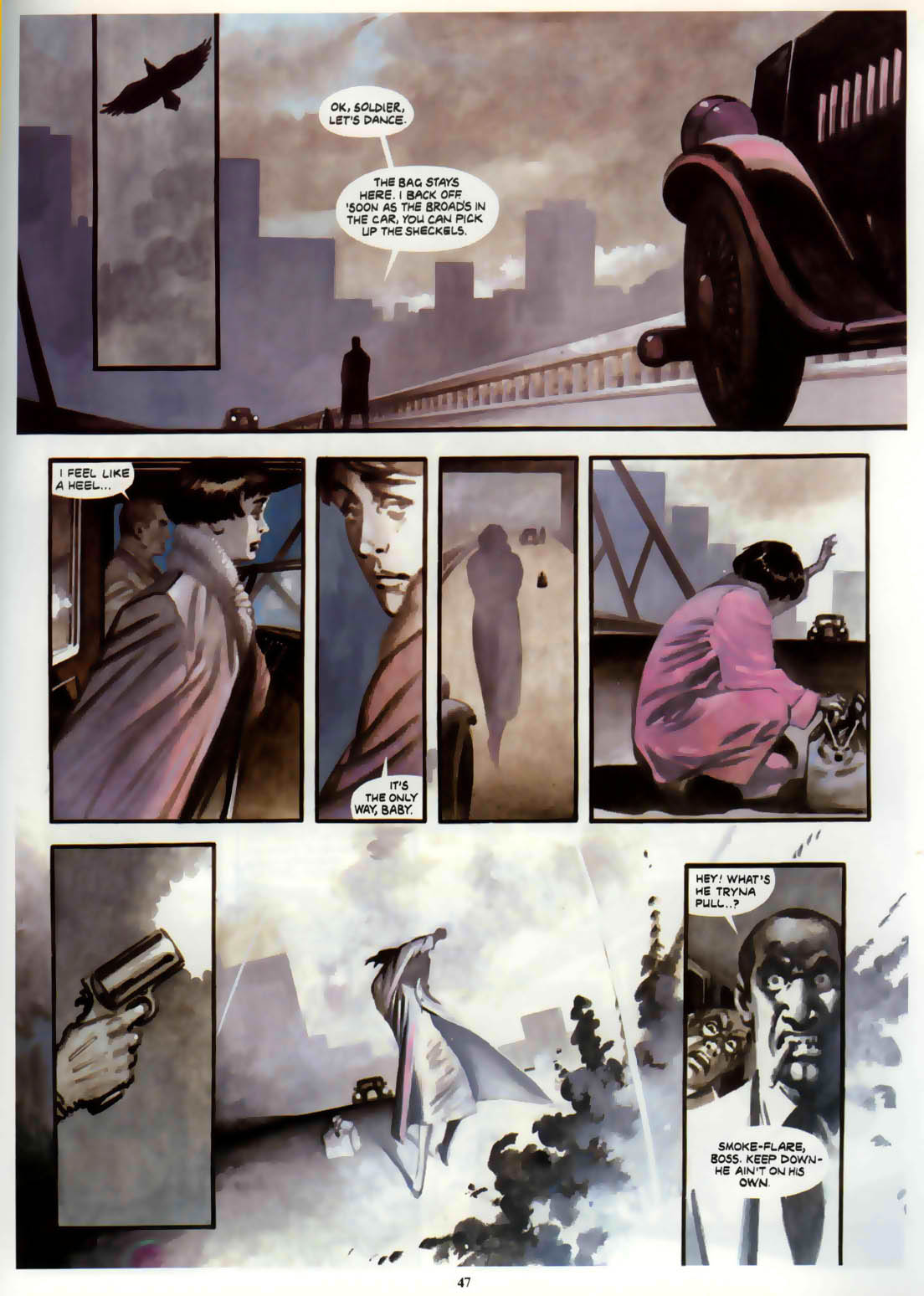 Read online Marvel Graphic Novel comic -  Issue #6 Night Raven - House of Cards - 46