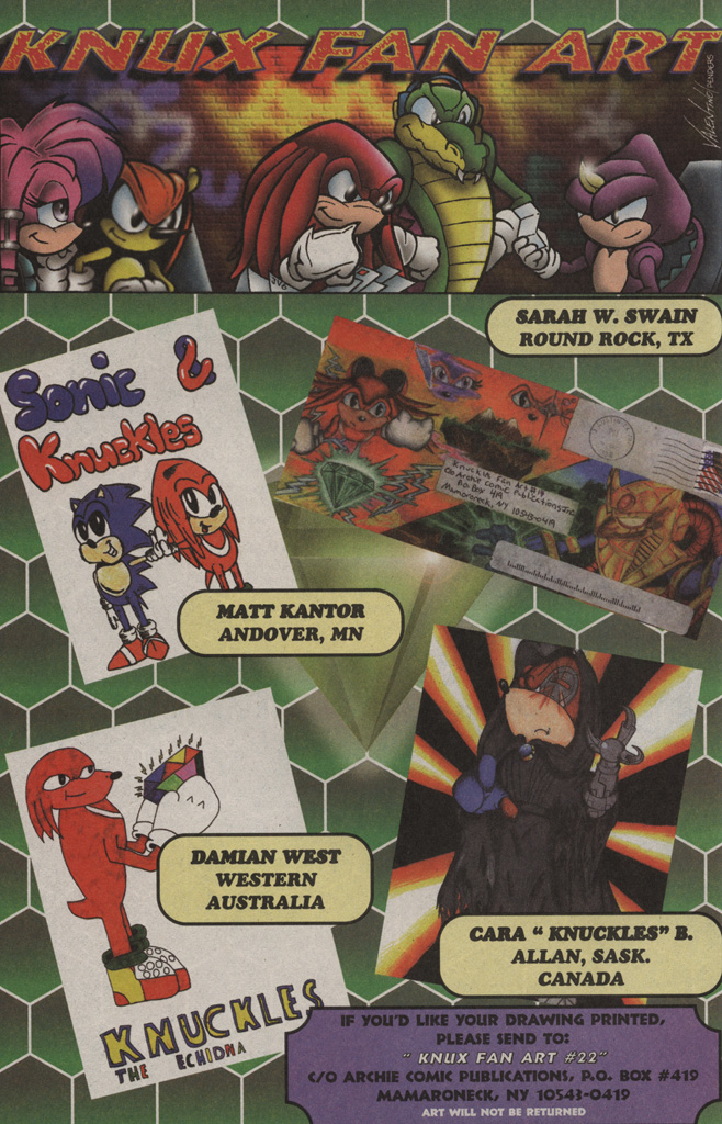 Read online Knuckles the Echidna comic -  Issue #22 - 32