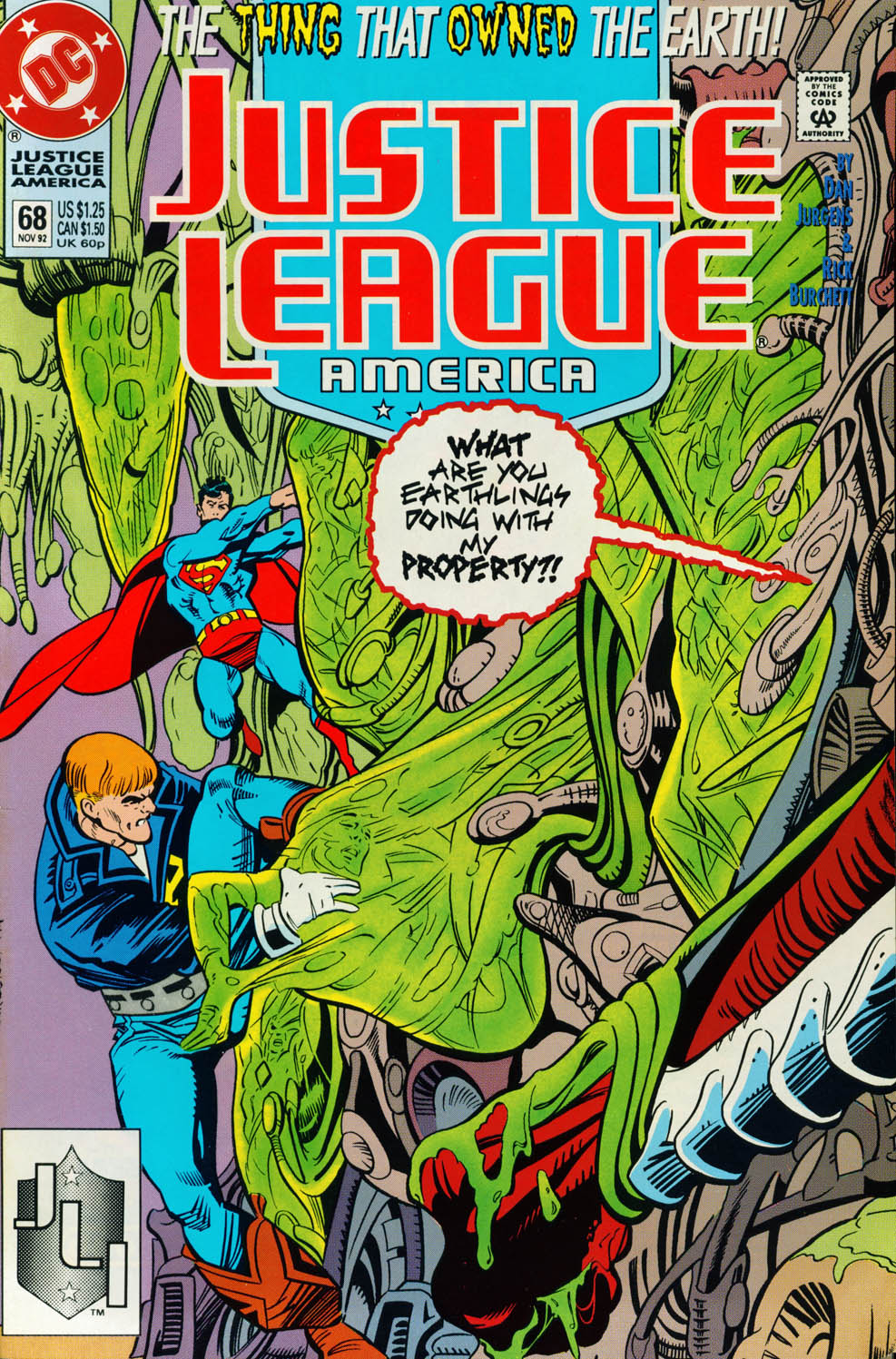 Read online Justice League America comic -  Issue #68 - 1