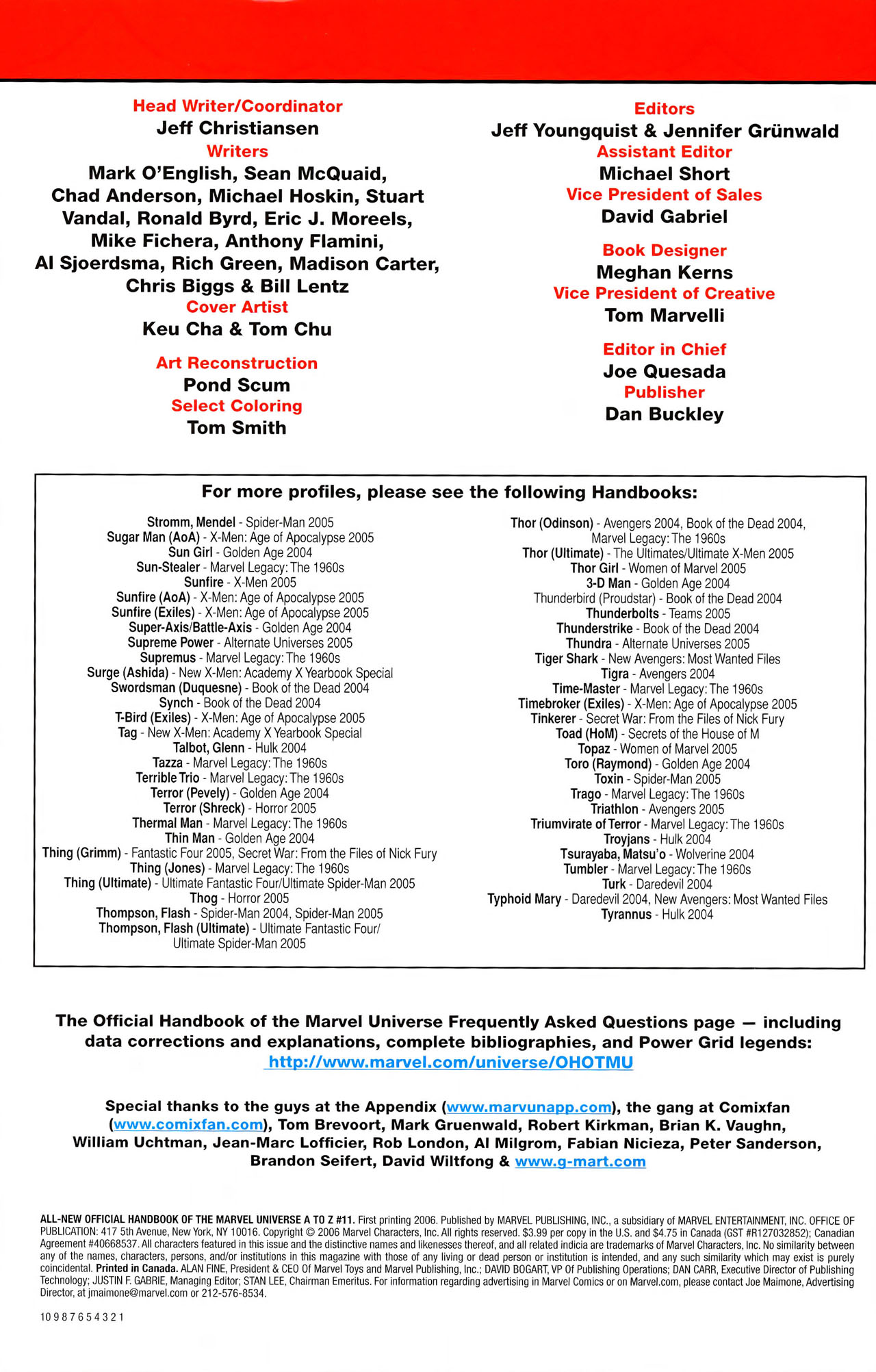 Read online All-New Official Handbook of the Marvel Universe A to Z comic -  Issue #11 - 2