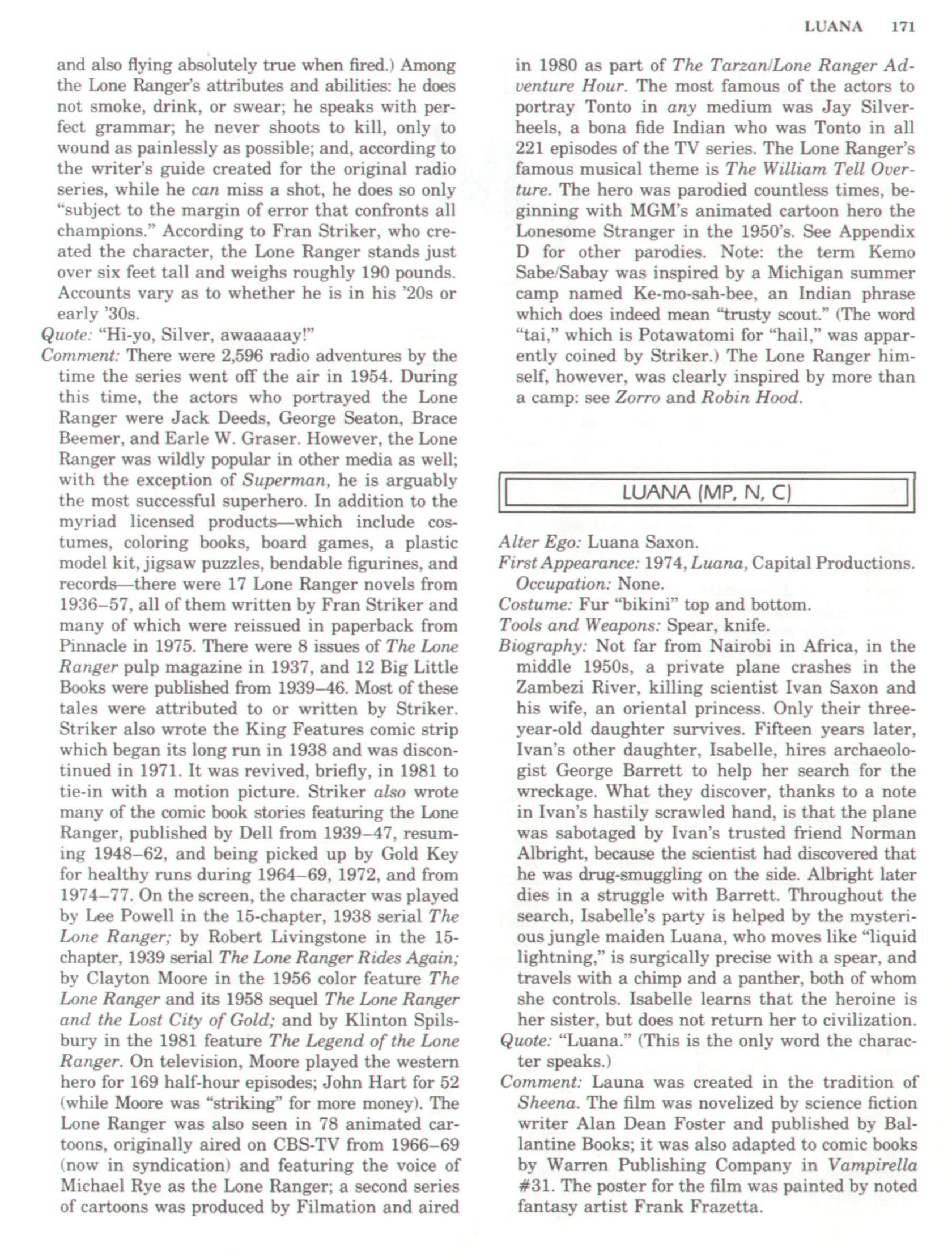 Read online The Encyclopedia of Superheroes comic -  Issue # TPB (Part 2) - 98