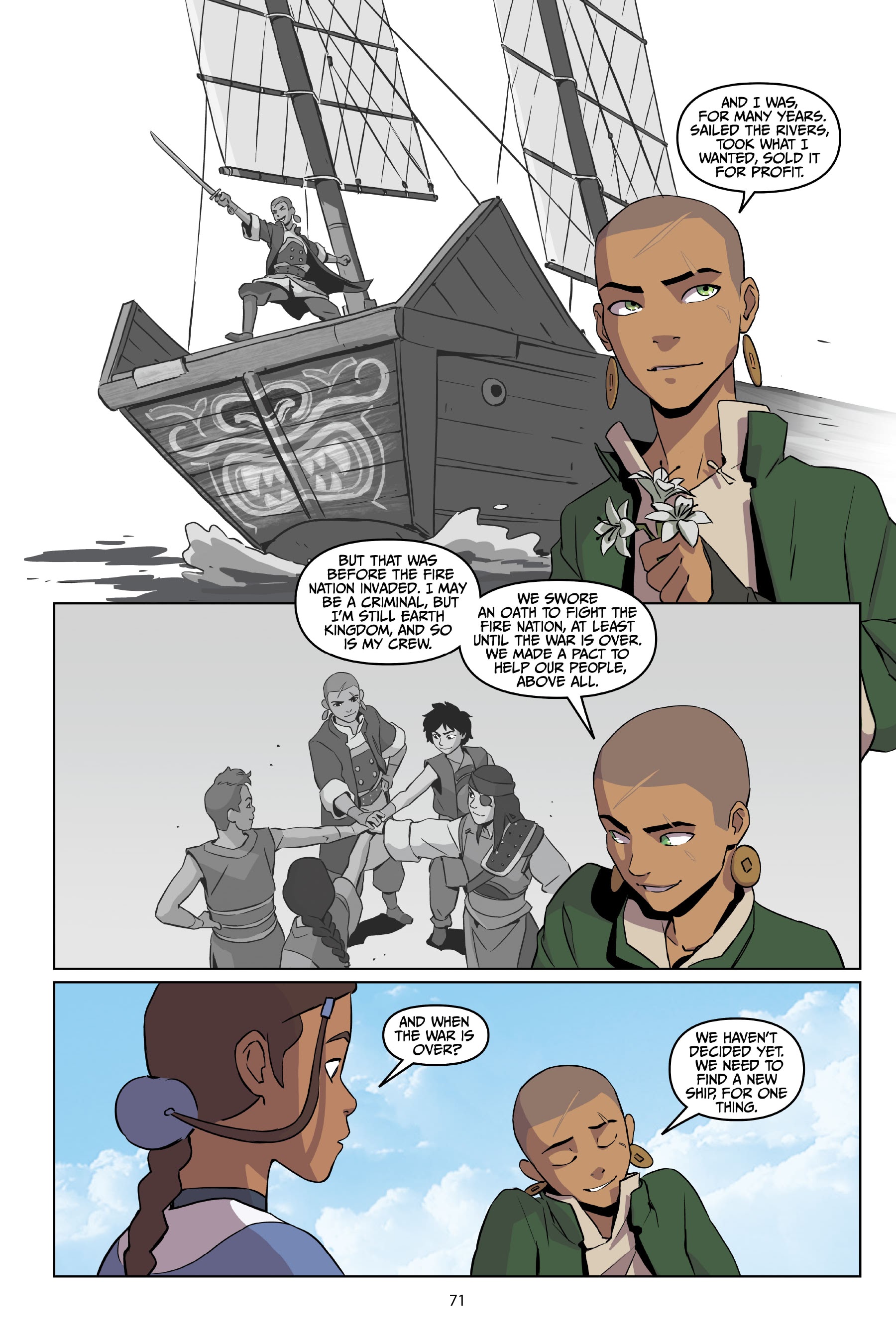 Read online Avatar: The Last Airbender—Katara and the Pirate's Silver comic -  Issue # TPB - 71