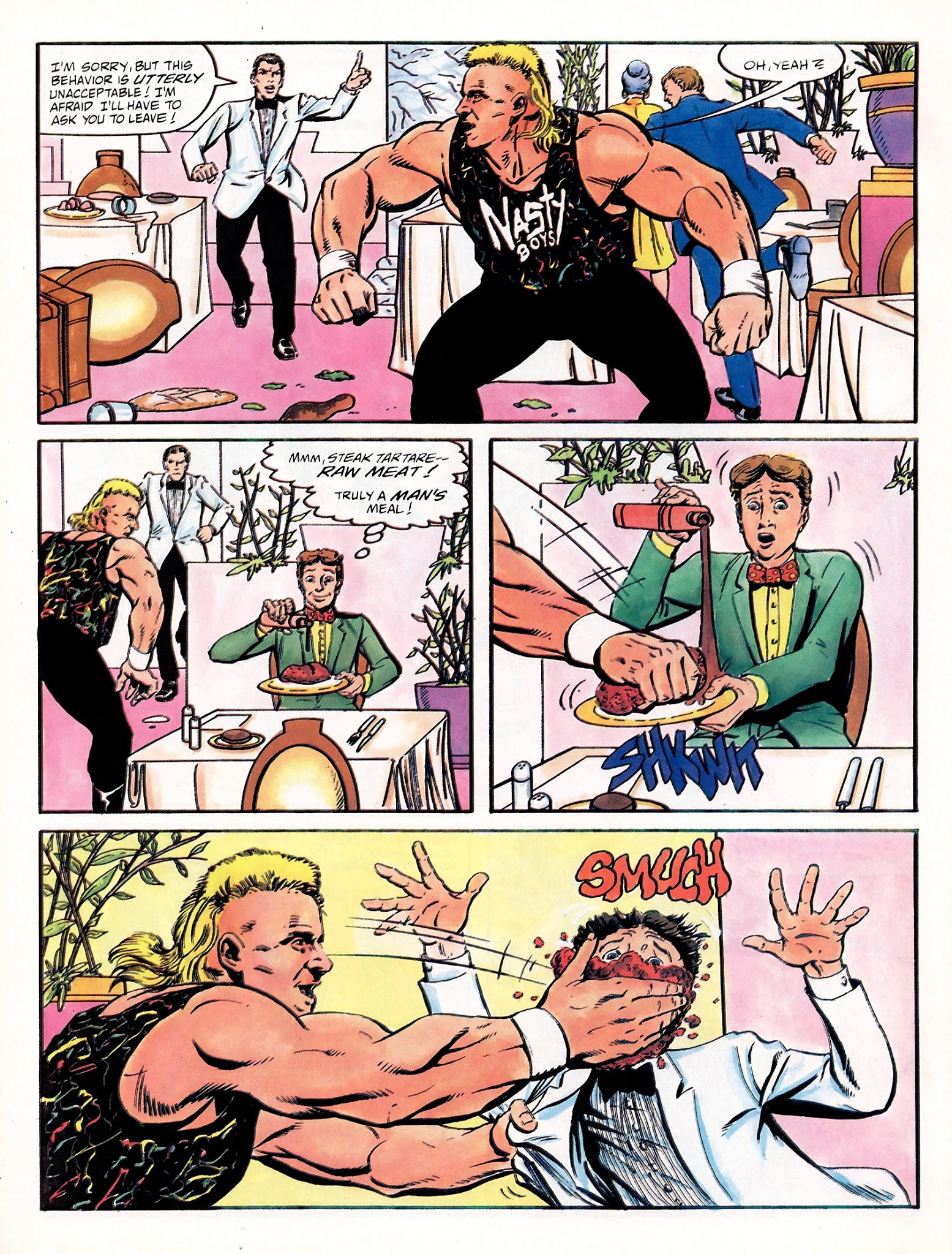 Read online WWF Battlemania comic -  Issue #2 - 54