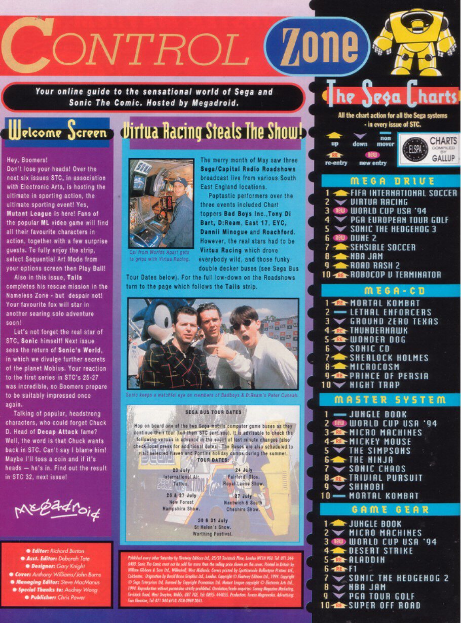 Read online Sonic the Comic comic -  Issue #31 - 2