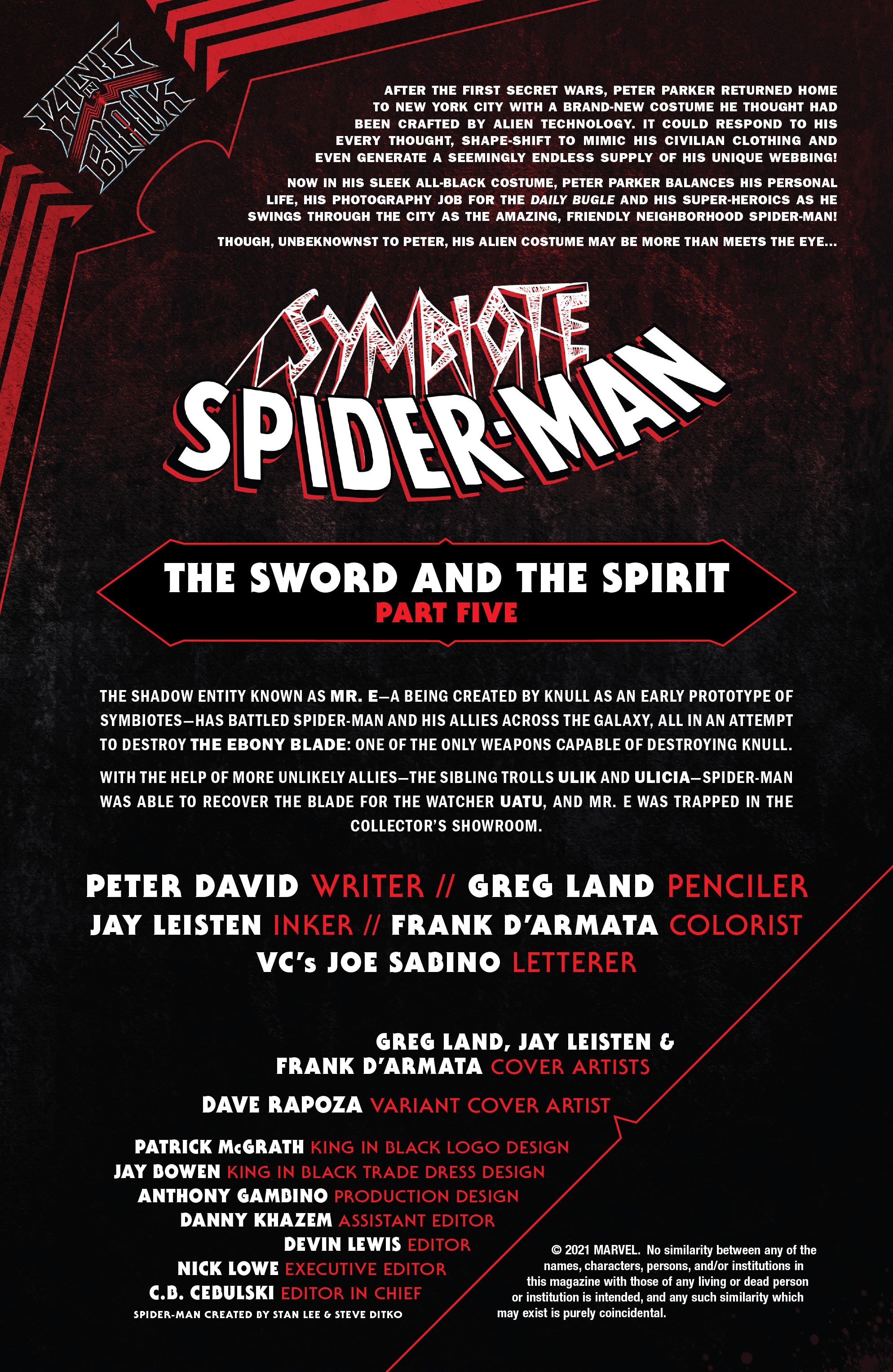 Read online Symbiote Spider-Man: King In Black comic -  Issue #5 - 2
