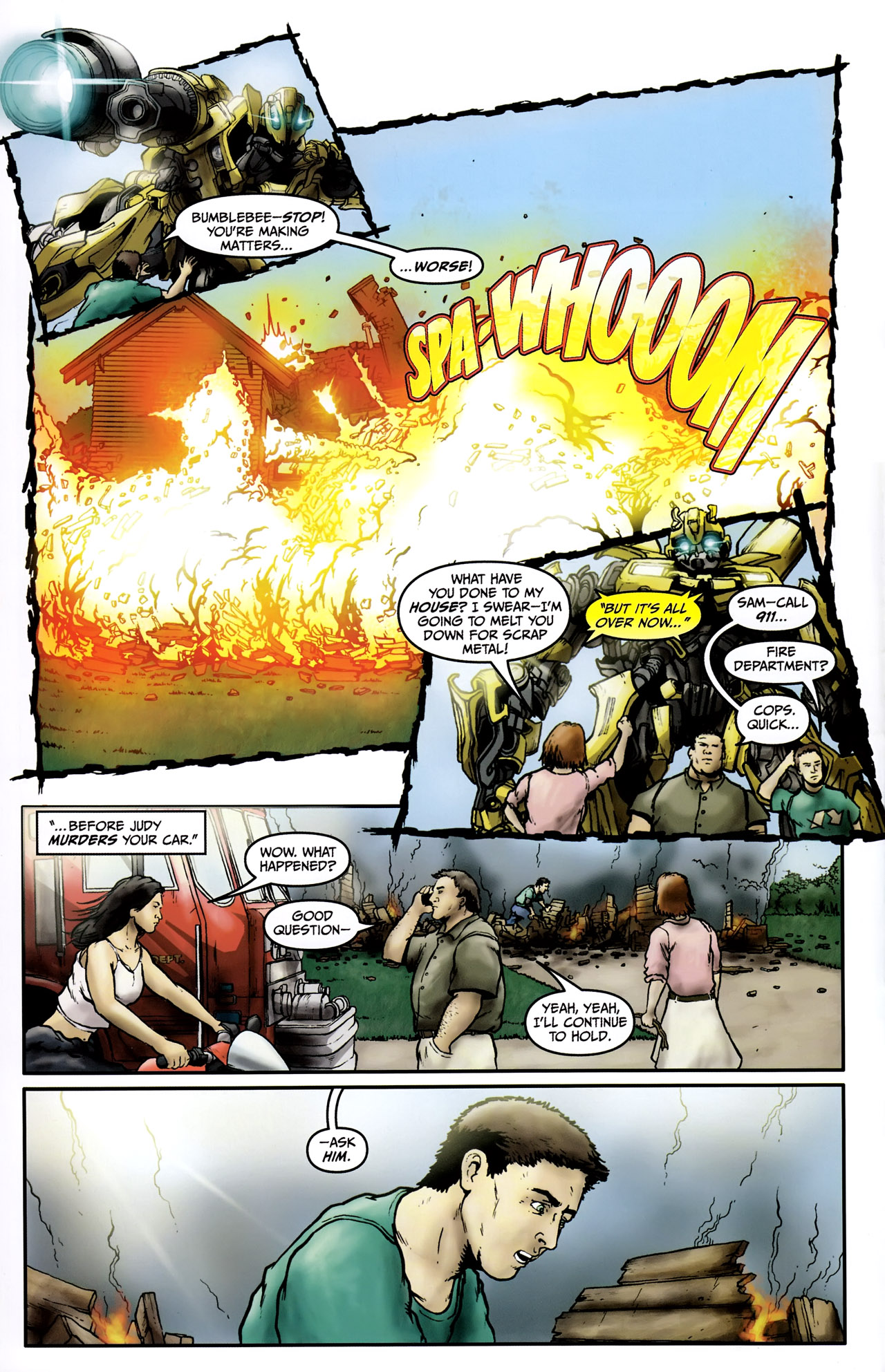 Read online Transformers: Revenge of the Fallen — Official Movie Adaptation comic -  Issue #1 - 15