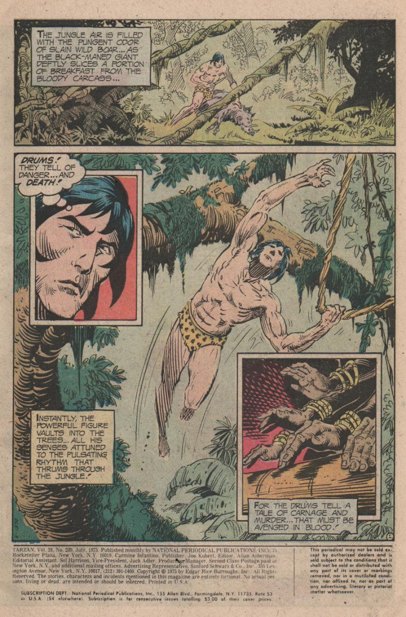 Read online Tarzan (1972) comic -  Issue #239 - 2