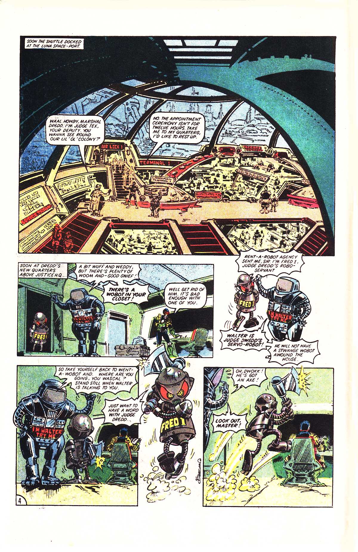 Read online Judge Dredd: The Early Cases comic -  Issue #5 - 6