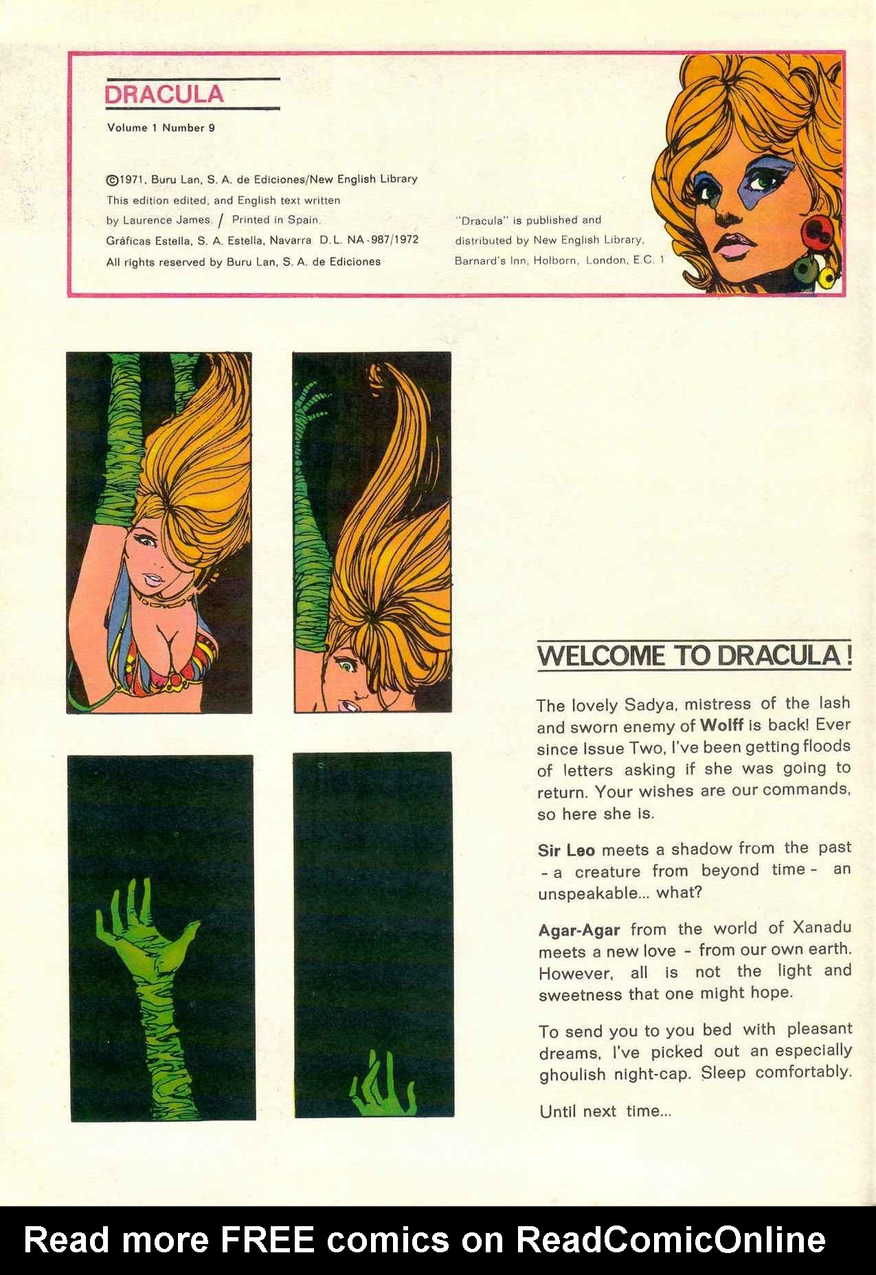 Read online Dracula (1971) comic -  Issue #9 - 2