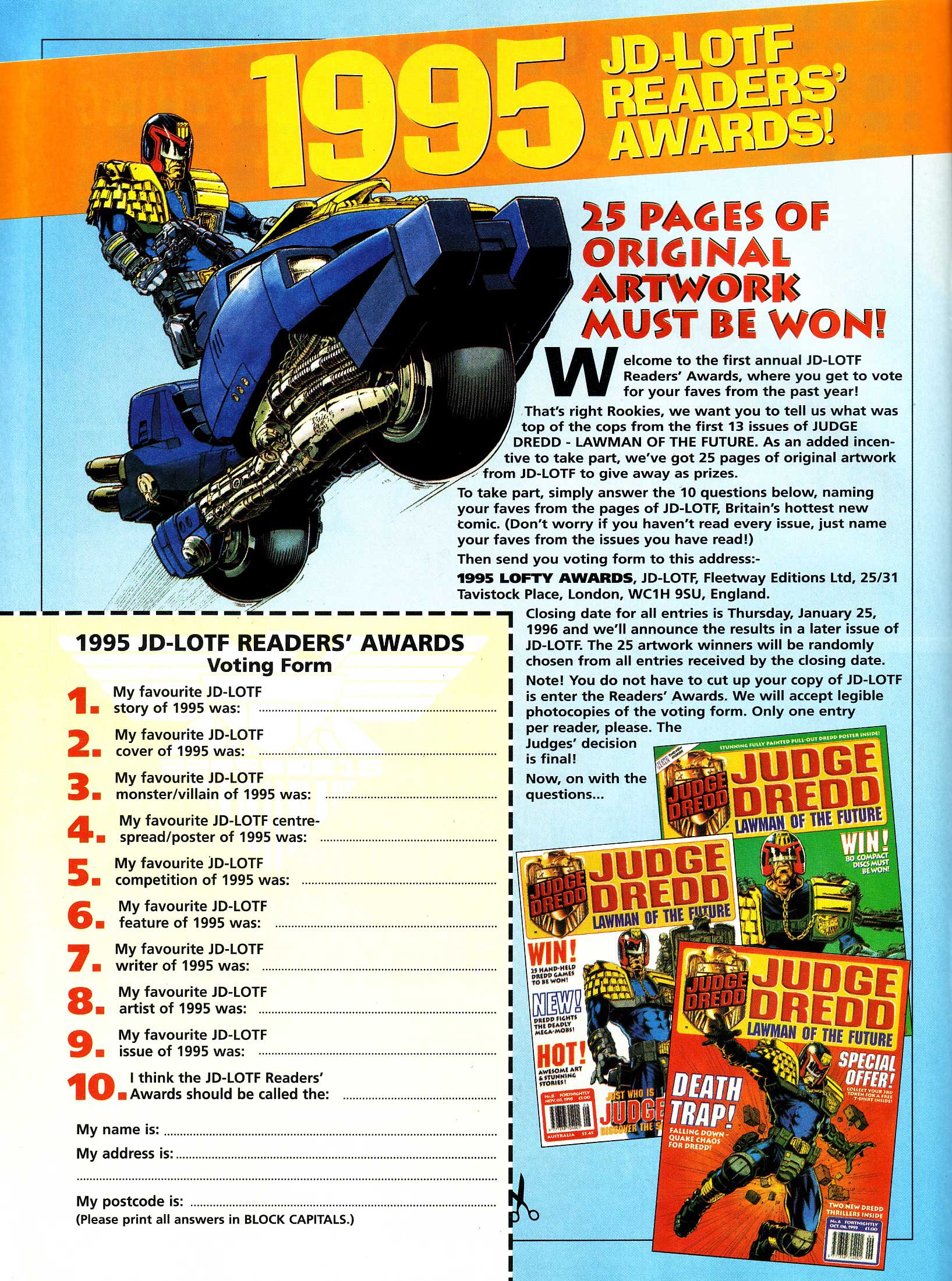 Read online Judge Dredd Lawman of the Future comic -  Issue #13 - 14