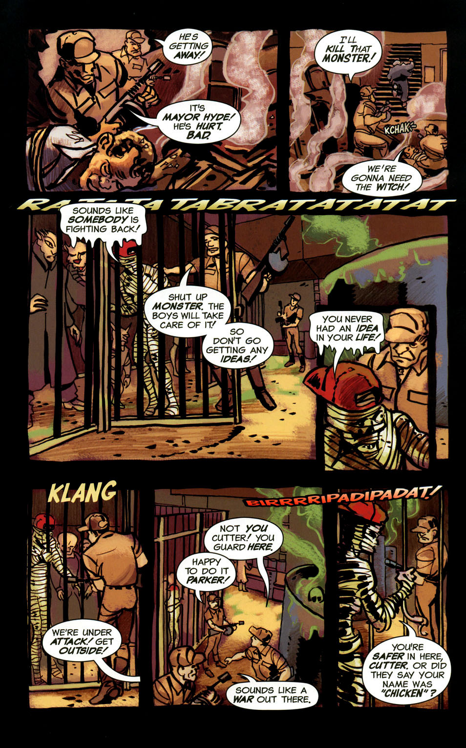 Read online Frankenstein Mobster comic -  Issue #5 - 21