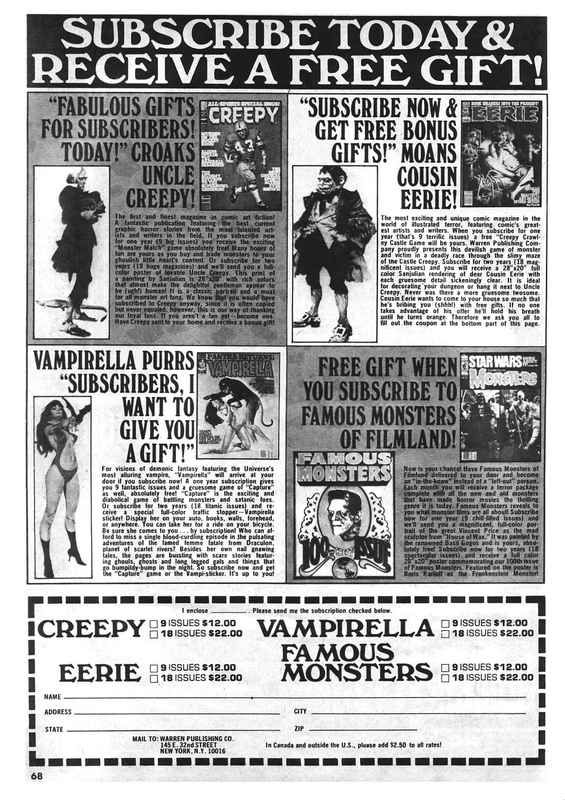 Read online Vampirella (1969) comic -  Issue #66 - 68