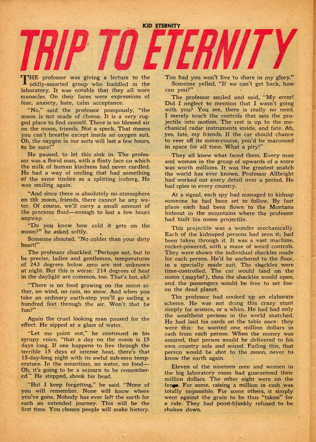 Read online Kid Eternity (1946) comic -  Issue #5 - 34