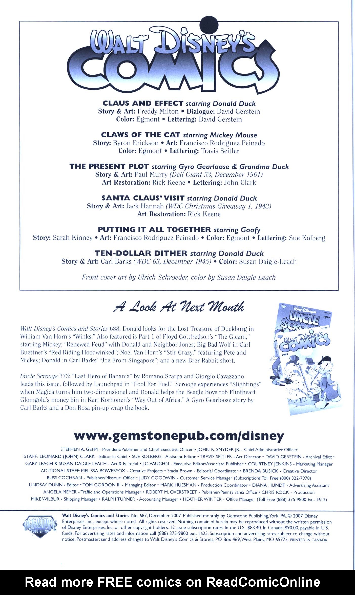 Read online Walt Disney's Comics and Stories comic -  Issue #687 - 2