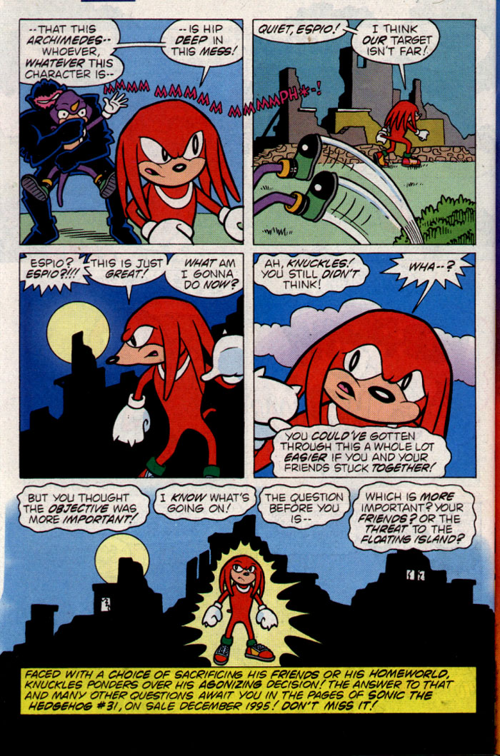 Read online Knuckles' Chaotix comic -  Issue # Full - 40