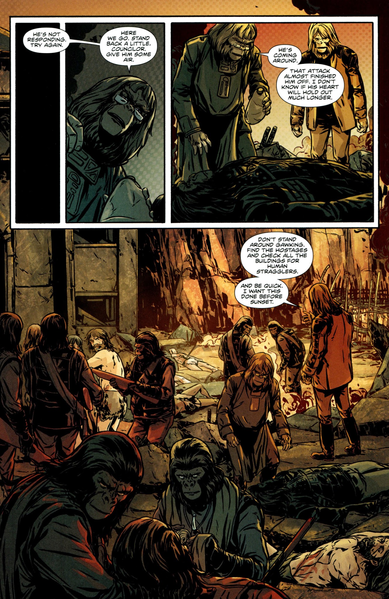 Read online Exile on the Planet of the Apes comic -  Issue #4 - 9