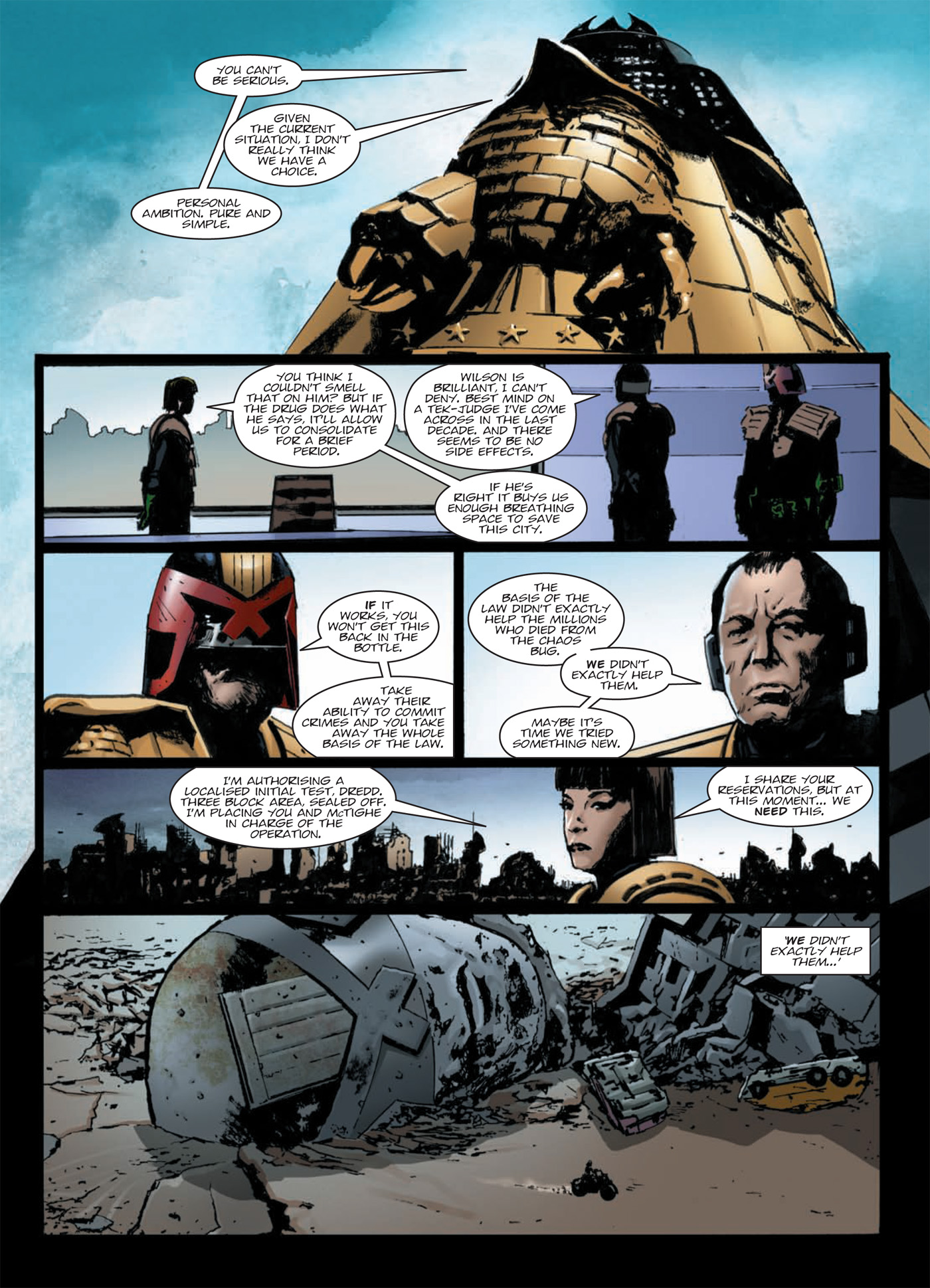 Read online Judge Dredd: Day of Chaos: Fallout comic -  Issue # TPB (Part 1) - 39