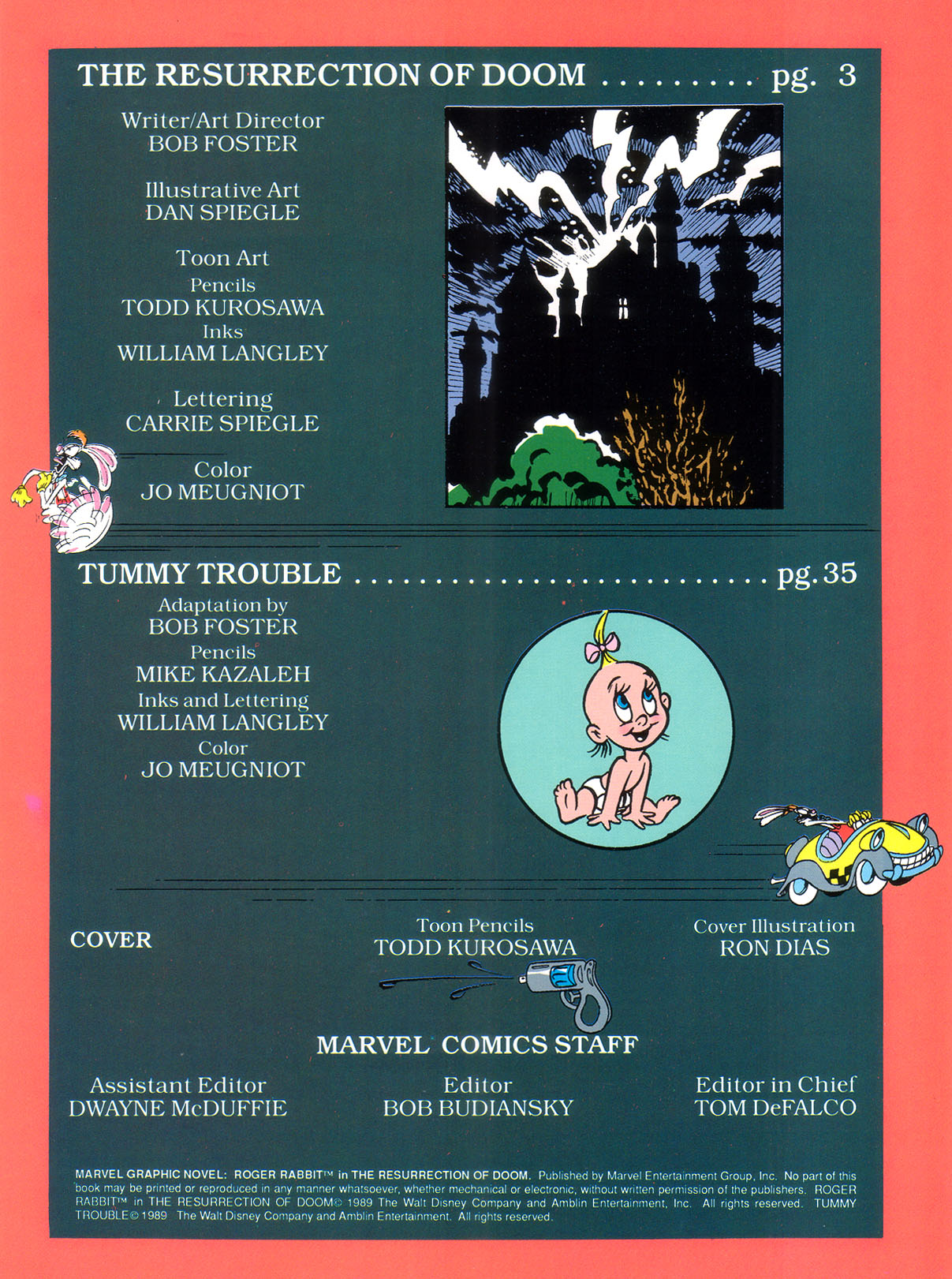 Read online Marvel Graphic Novel comic -  Issue #54 - Roger Rabbit The Resurrection of Doom - 5
