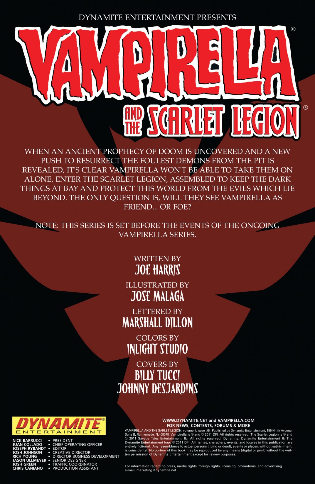 Read online Vampirella and the Scarlet Legion comic -  Issue # TPB - 109