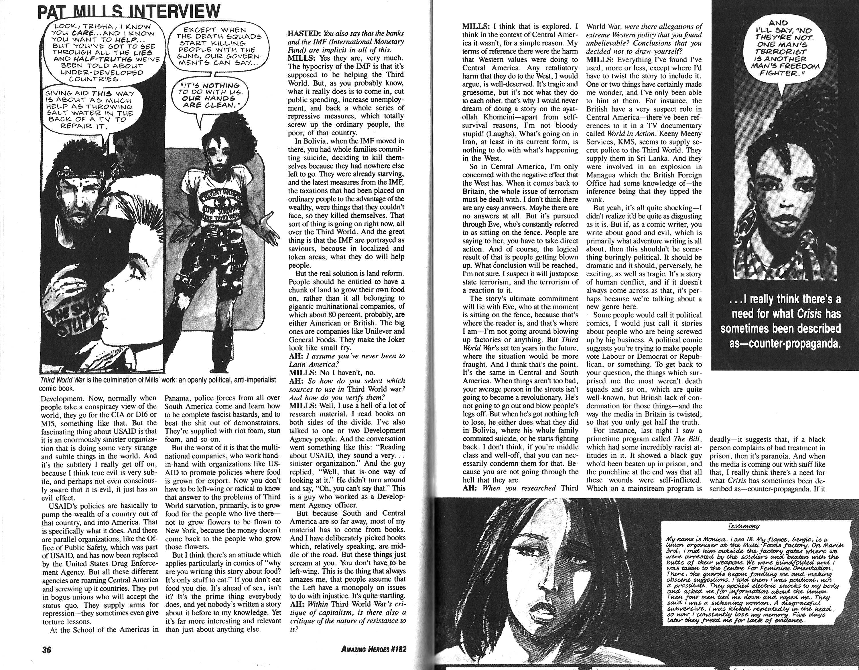 Read online Amazing Heroes comic -  Issue #182 - 19