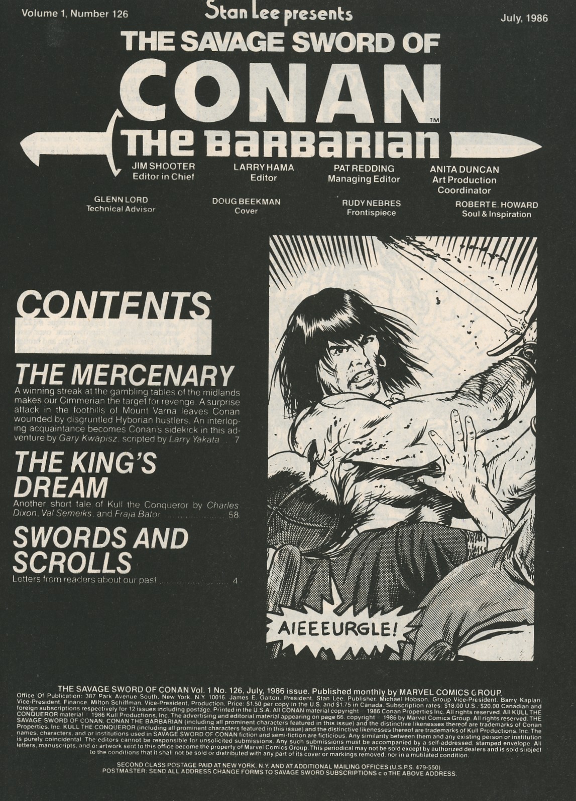 Read online The Savage Sword Of Conan comic -  Issue #126 - 3