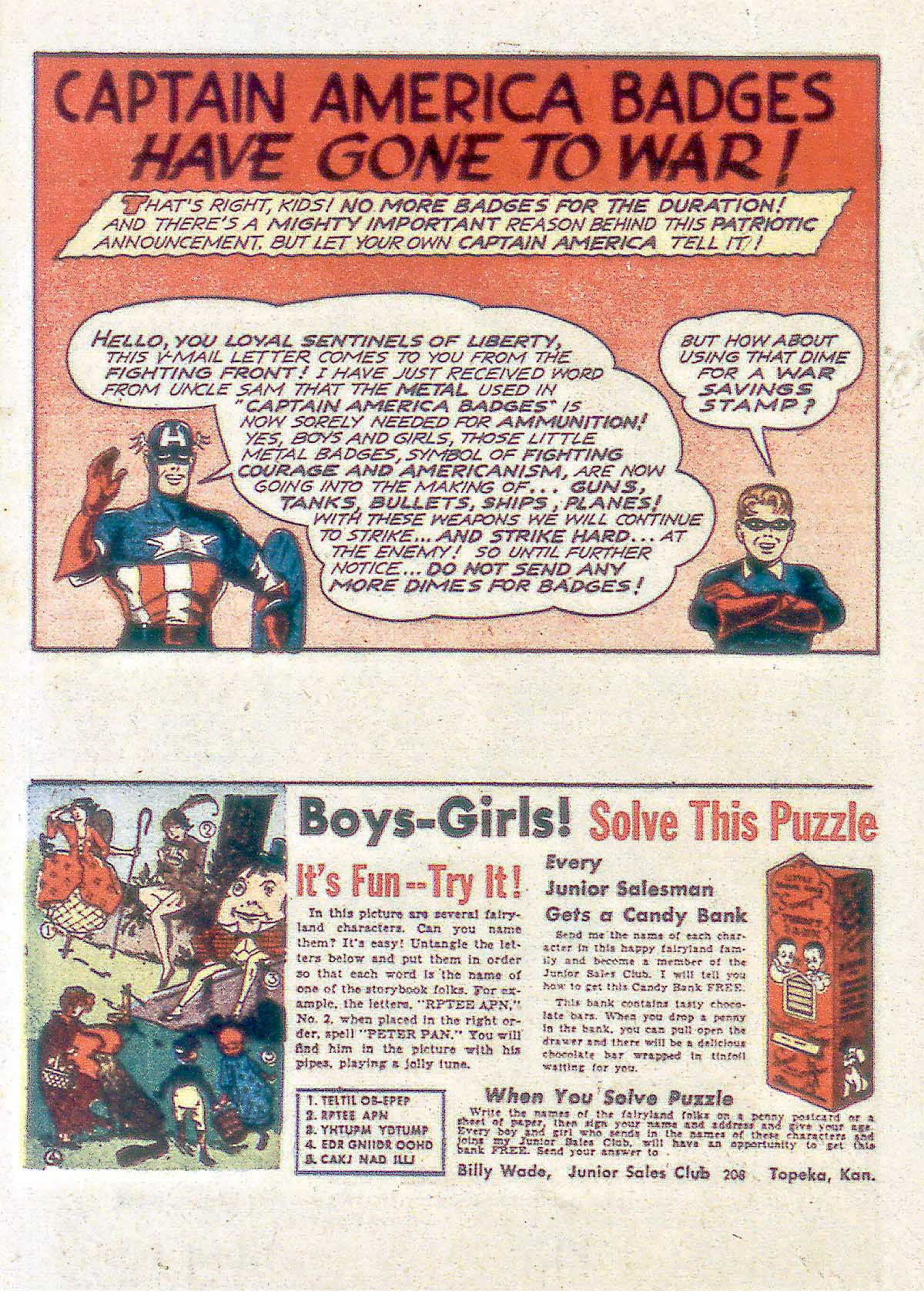 Read online Captain America Comics comic -  Issue #33 - 30