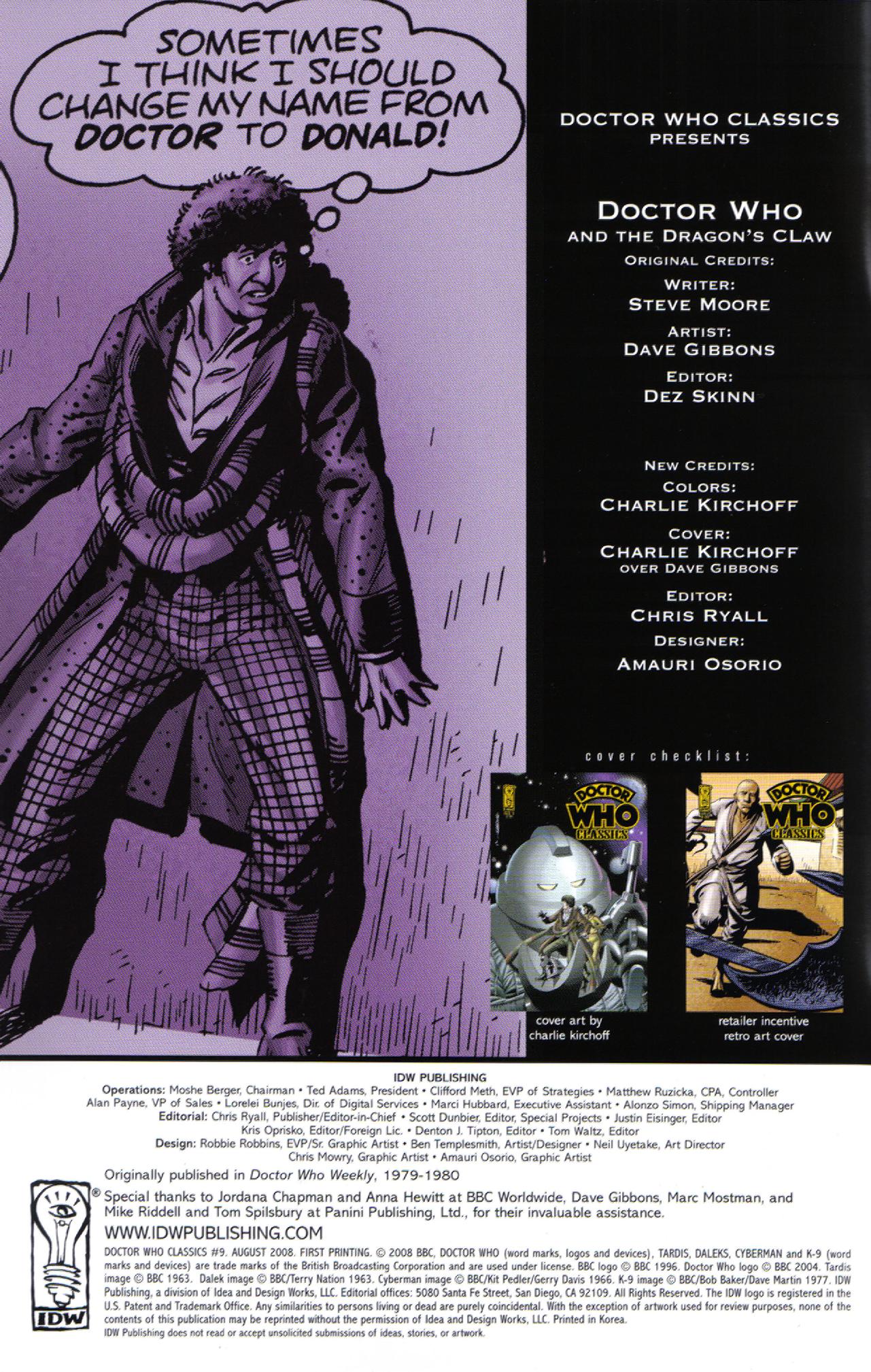 Read online Doctor Who Classics comic -  Issue #9 - 2