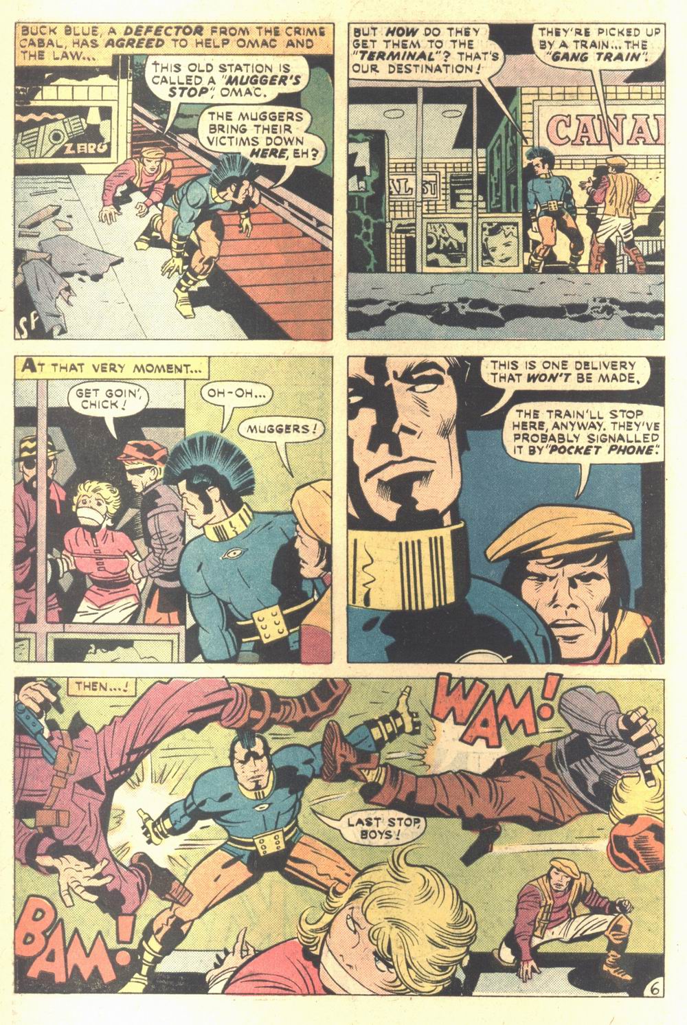 Read online OMAC (1974) comic -  Issue #6 - 7