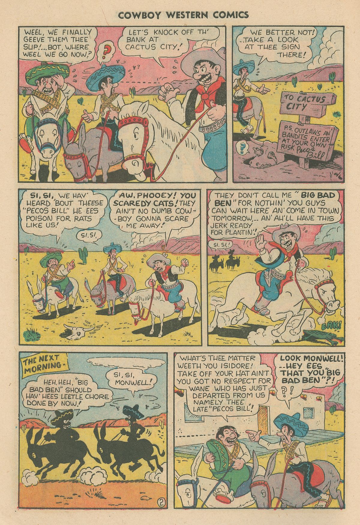 Read online Cowboy Western Comics (1948) comic -  Issue #31 - 8