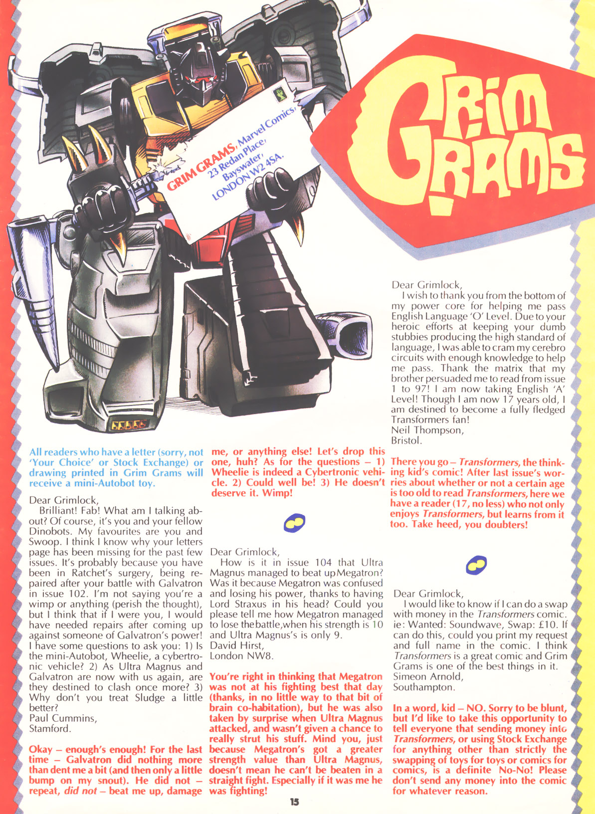 Read online The Transformers (UK) comic -  Issue #113 - 14