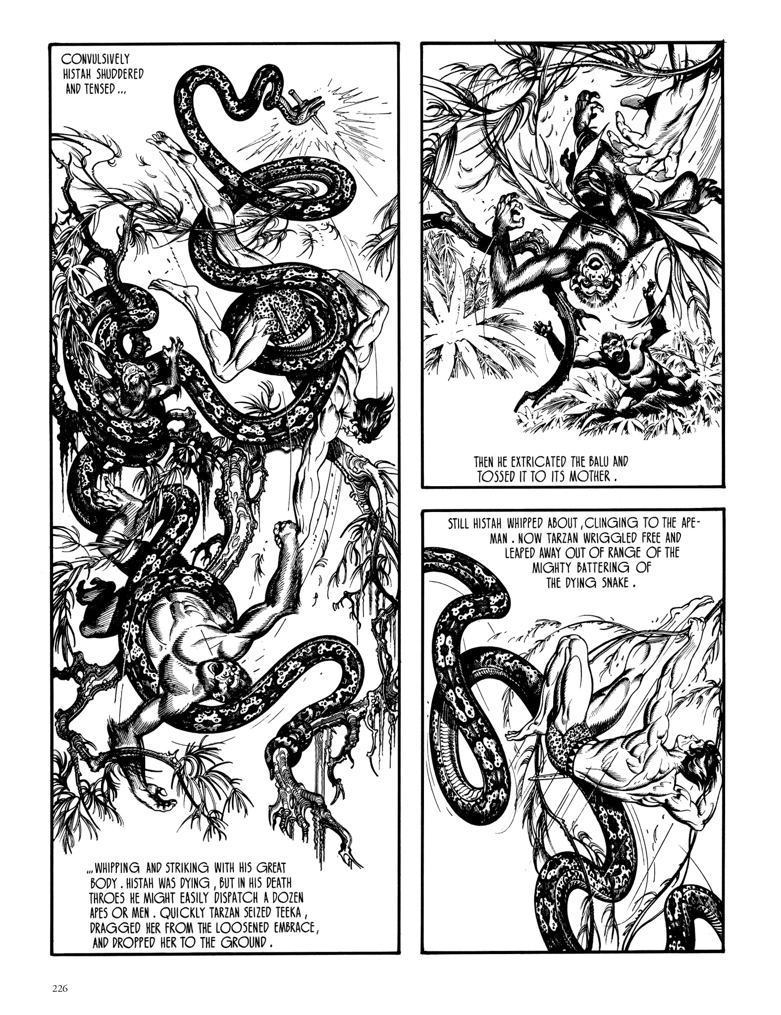 Read online Edgar Rice Burroughs' Tarzan: Burne Hogarth's Lord of the Jungle comic -  Issue # TPB - 225