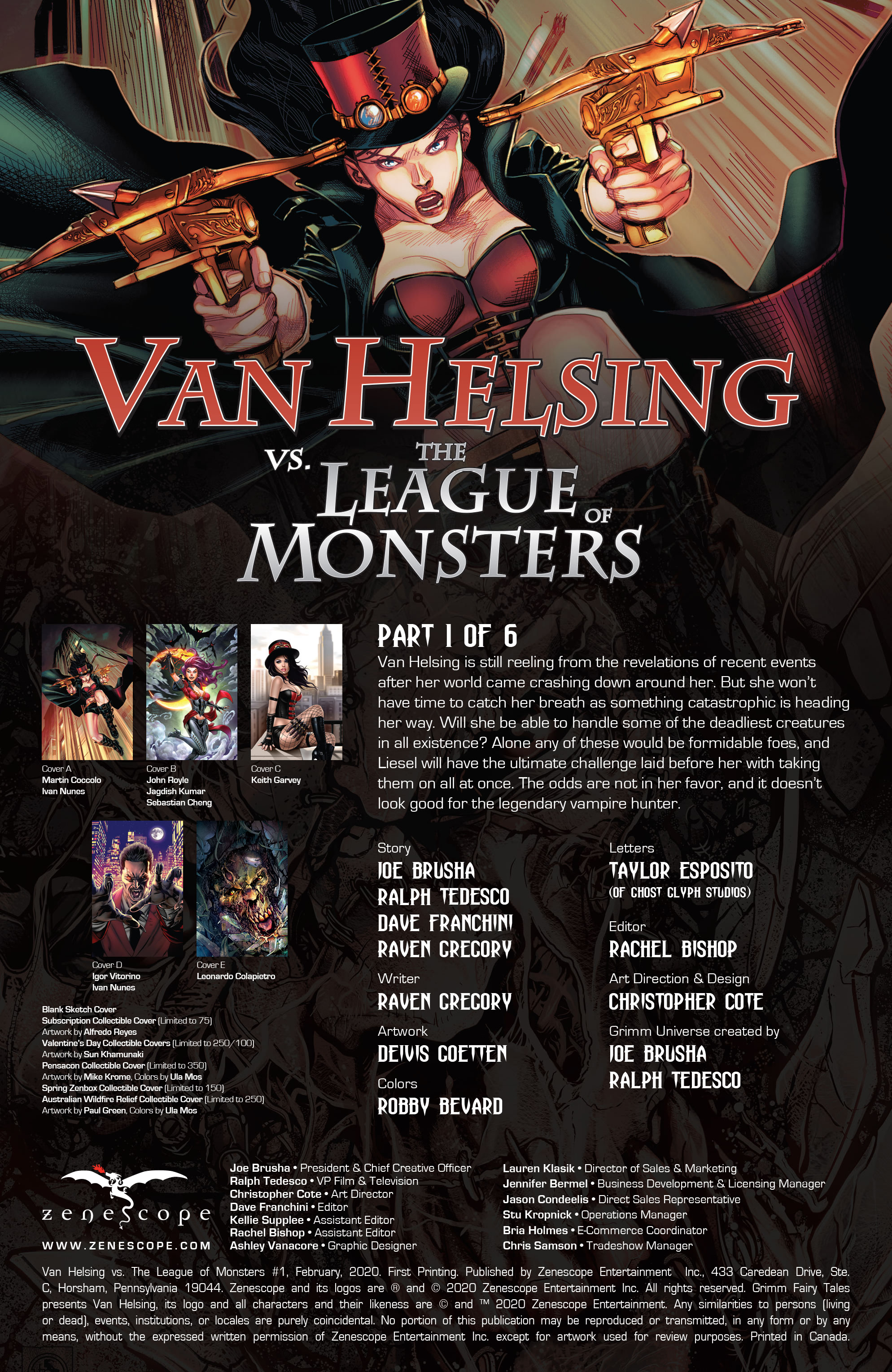 Read online Van Helsing vs The League of Monsters comic -  Issue #1 - 2