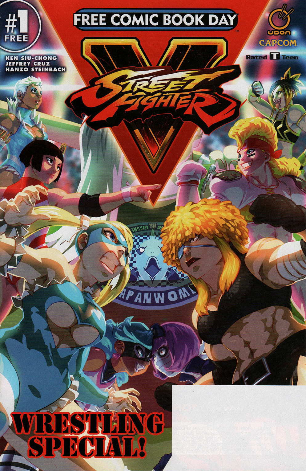 Read online Free Comic Book Day 2017 comic -  Issue # Street Fighter V - Wrestling Special - 1