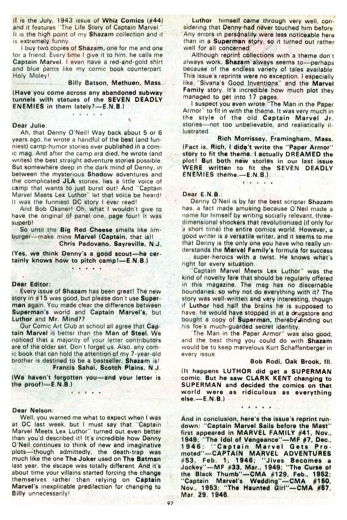 Read online Shazam! (1973) comic -  Issue #17 - 97