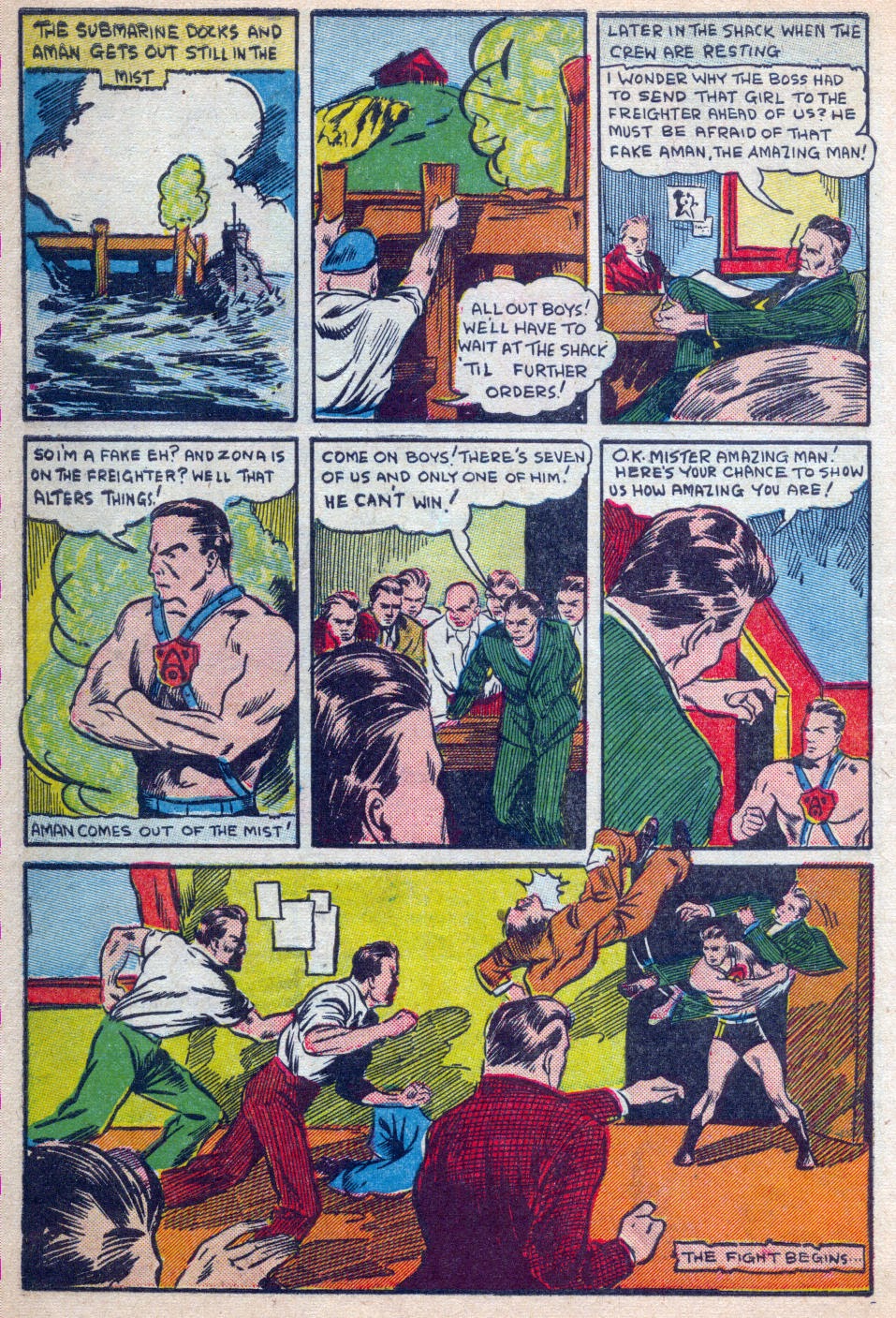 Read online Amazing Man Comics comic -  Issue #15 - 7