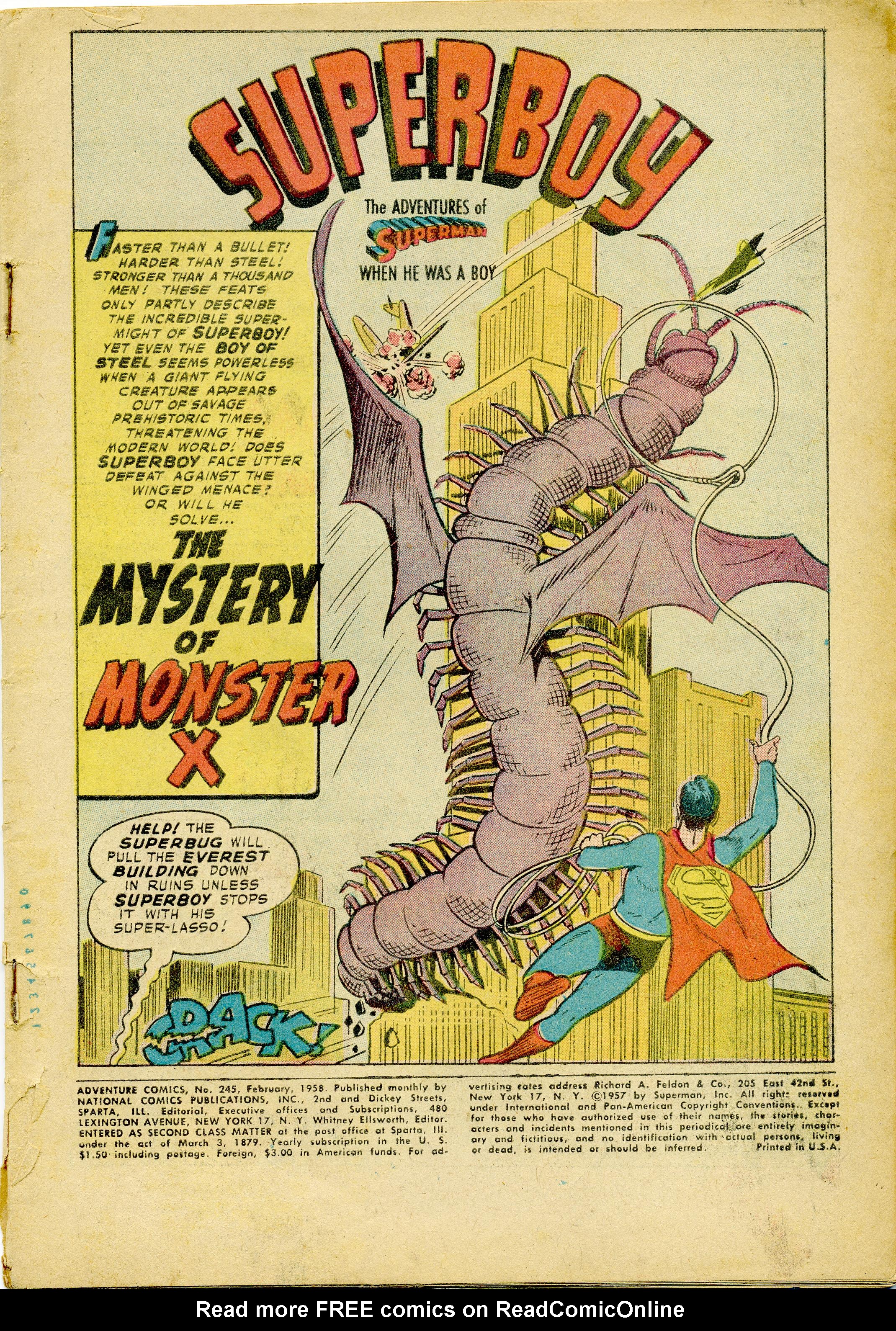 Adventure Comics (1938) 245 Page 2