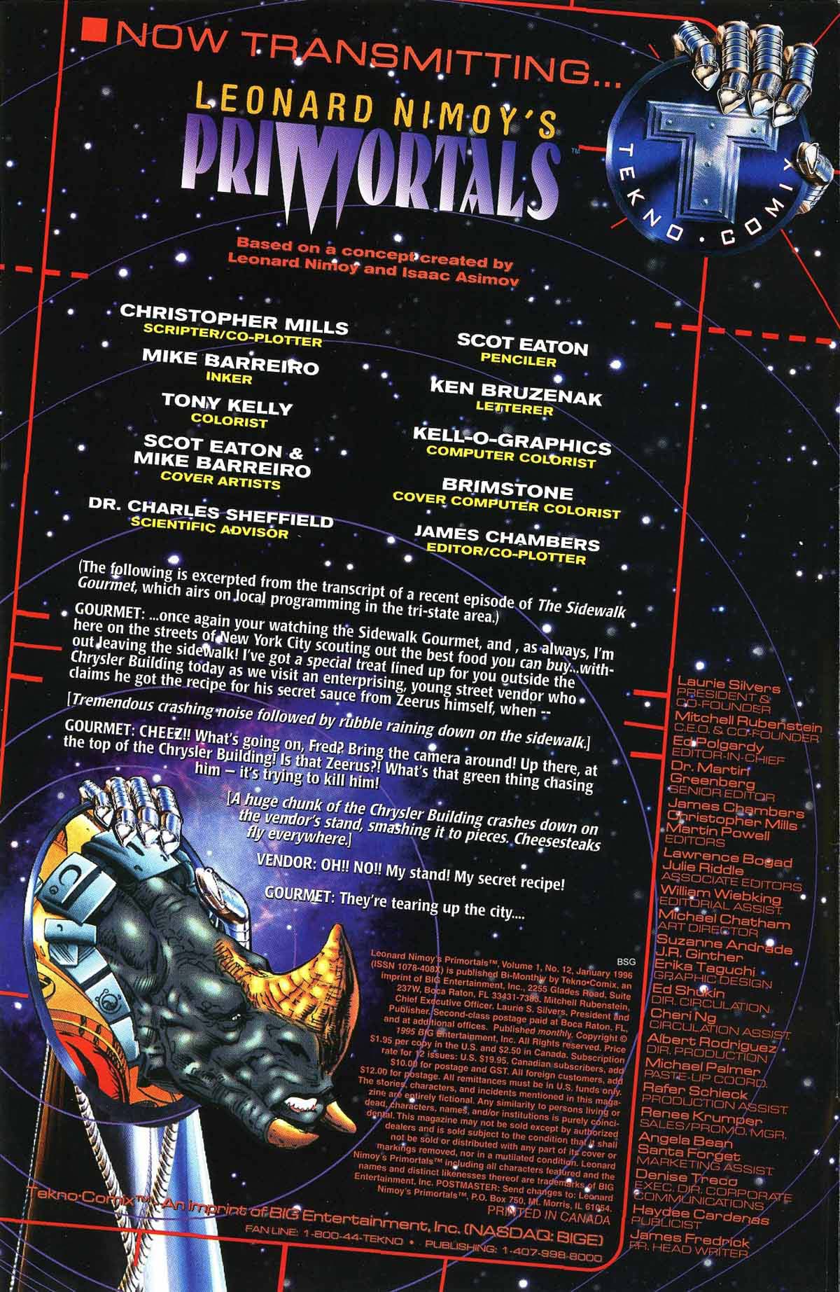 Read online Leonard Nimoy's Primortals (1995) comic -  Issue #12 - 2