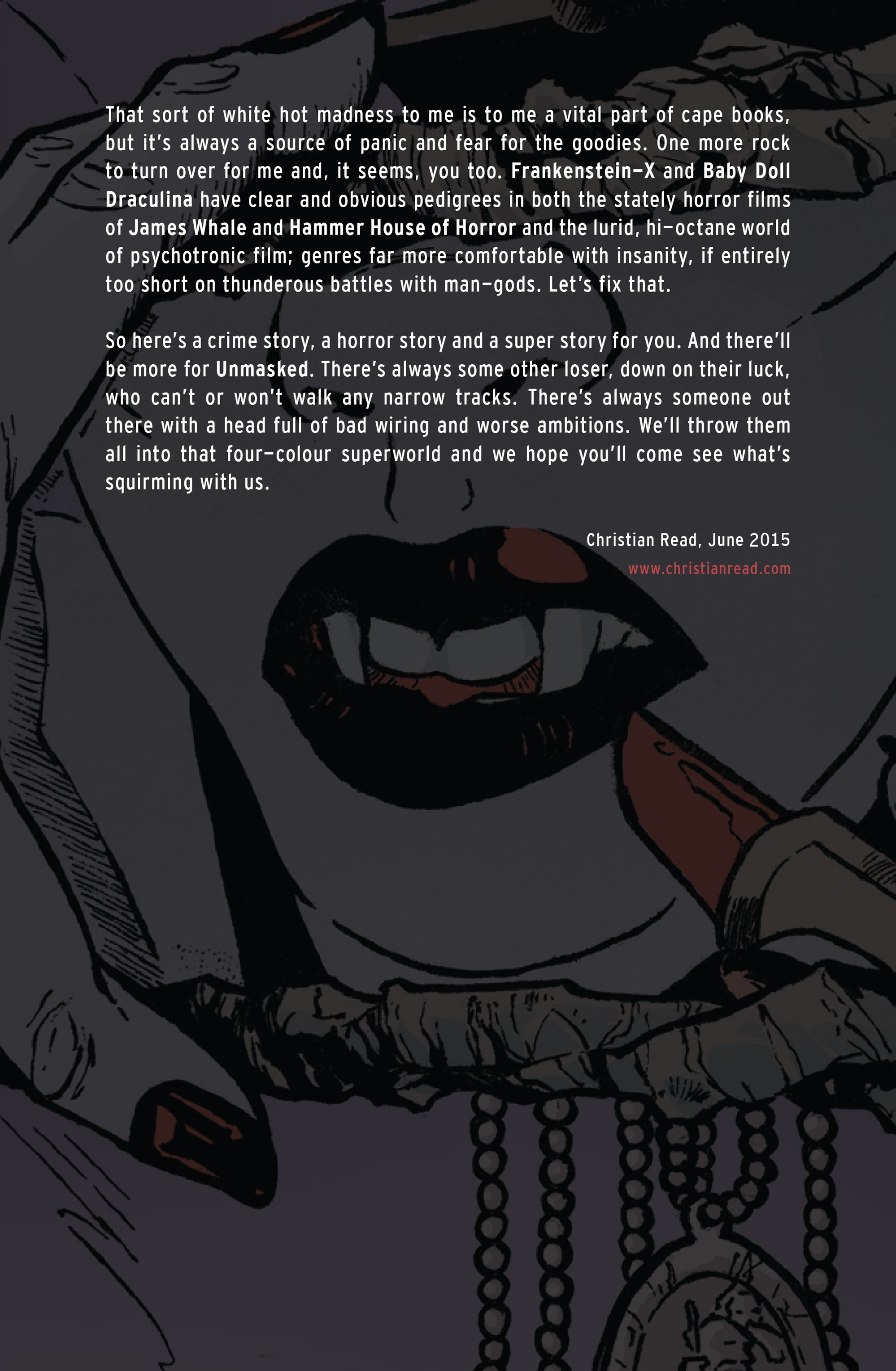 Read online Unmasked: Caddy Full of Blood comic -  Issue # Full - 34