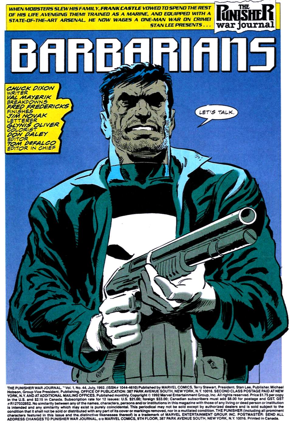 Read online The Punisher War Journal comic -  Issue #44 - 2