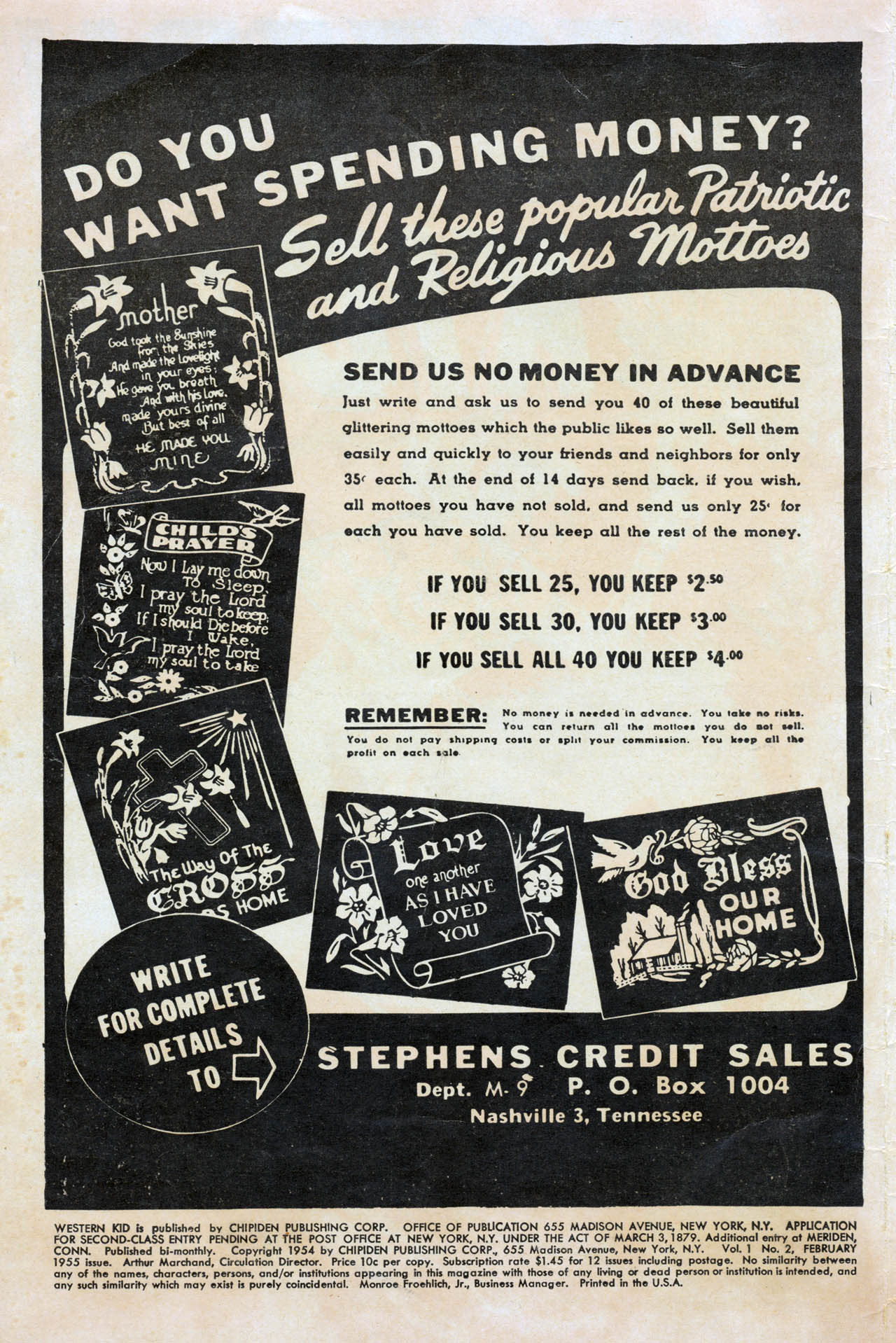 Read online Western Kid comic -  Issue #2 - 2