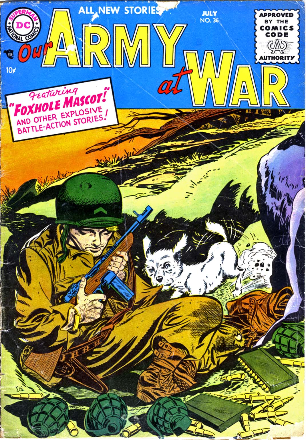 Read online Our Army at War (1952) comic -  Issue #36 - 1