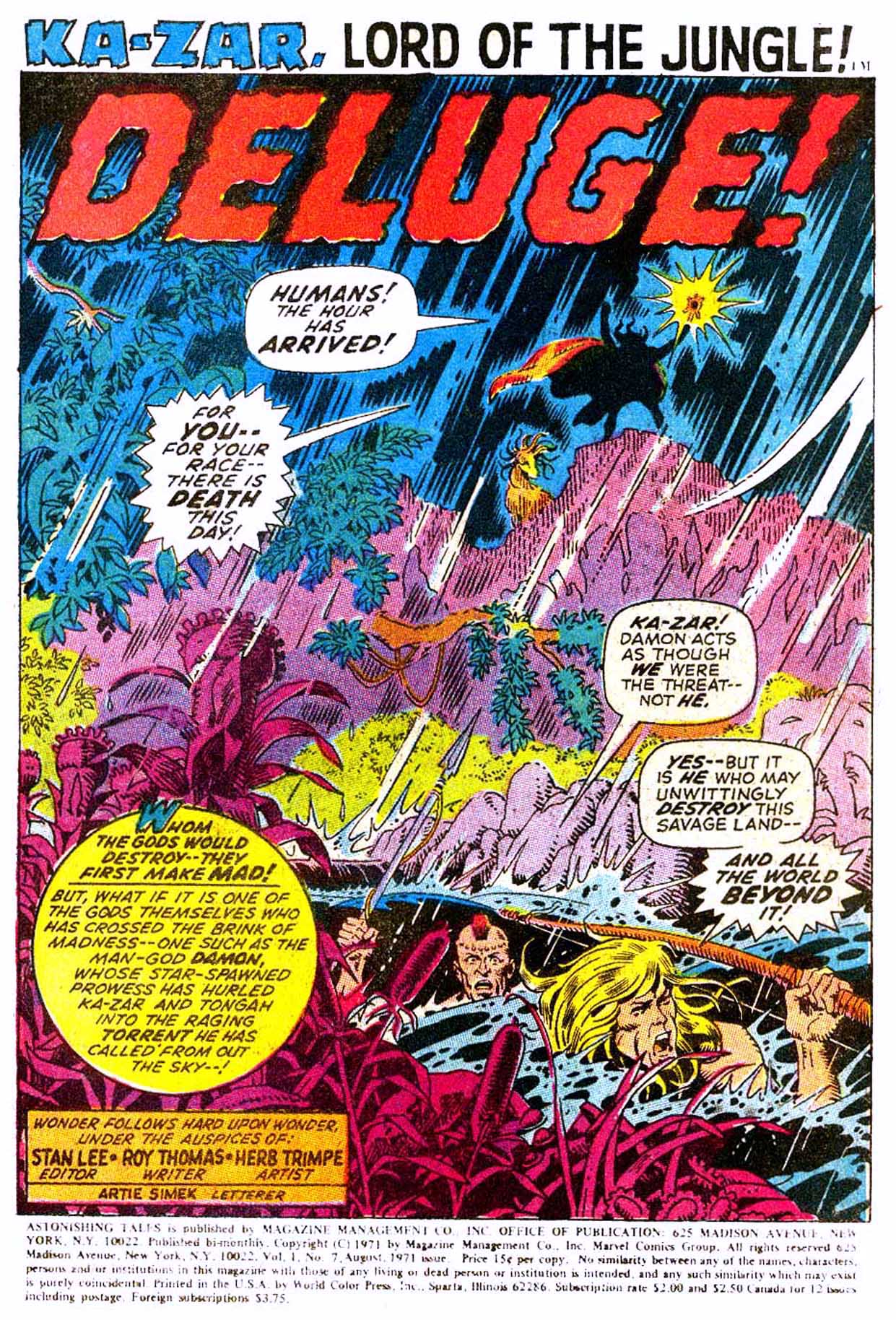 Read online Astonishing Tales (1970) comic -  Issue #7 - 12
