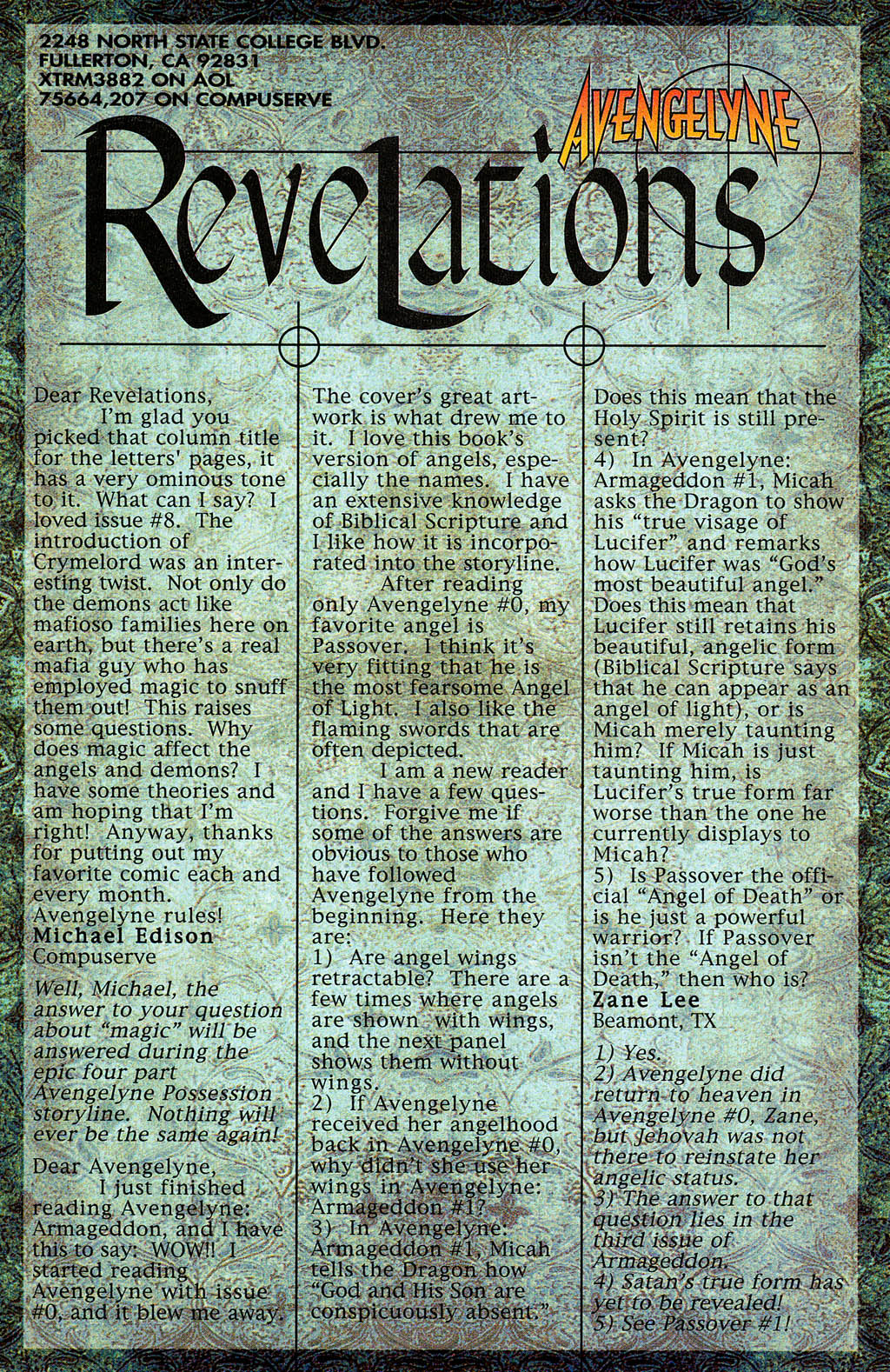 Read online Avengelyne (1996) comic -  Issue #9 - 25